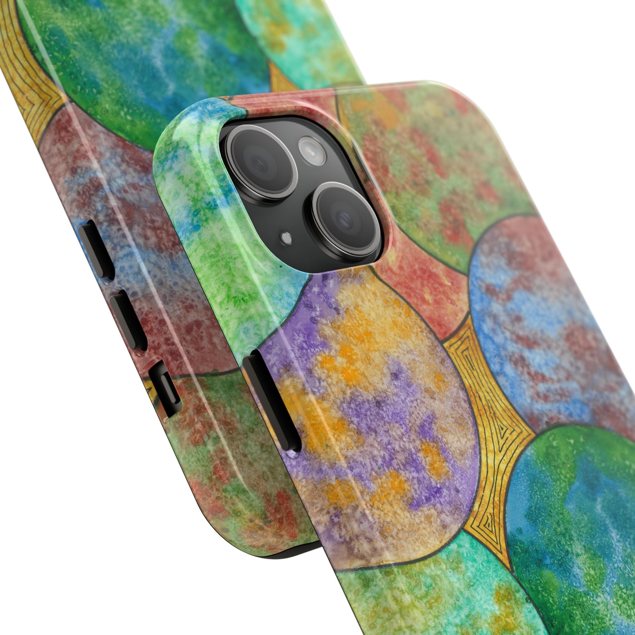 Tough Phone Case - All iPhones and Samsung Galaxys - Exciting Abstract Design #61 Worlds Apart