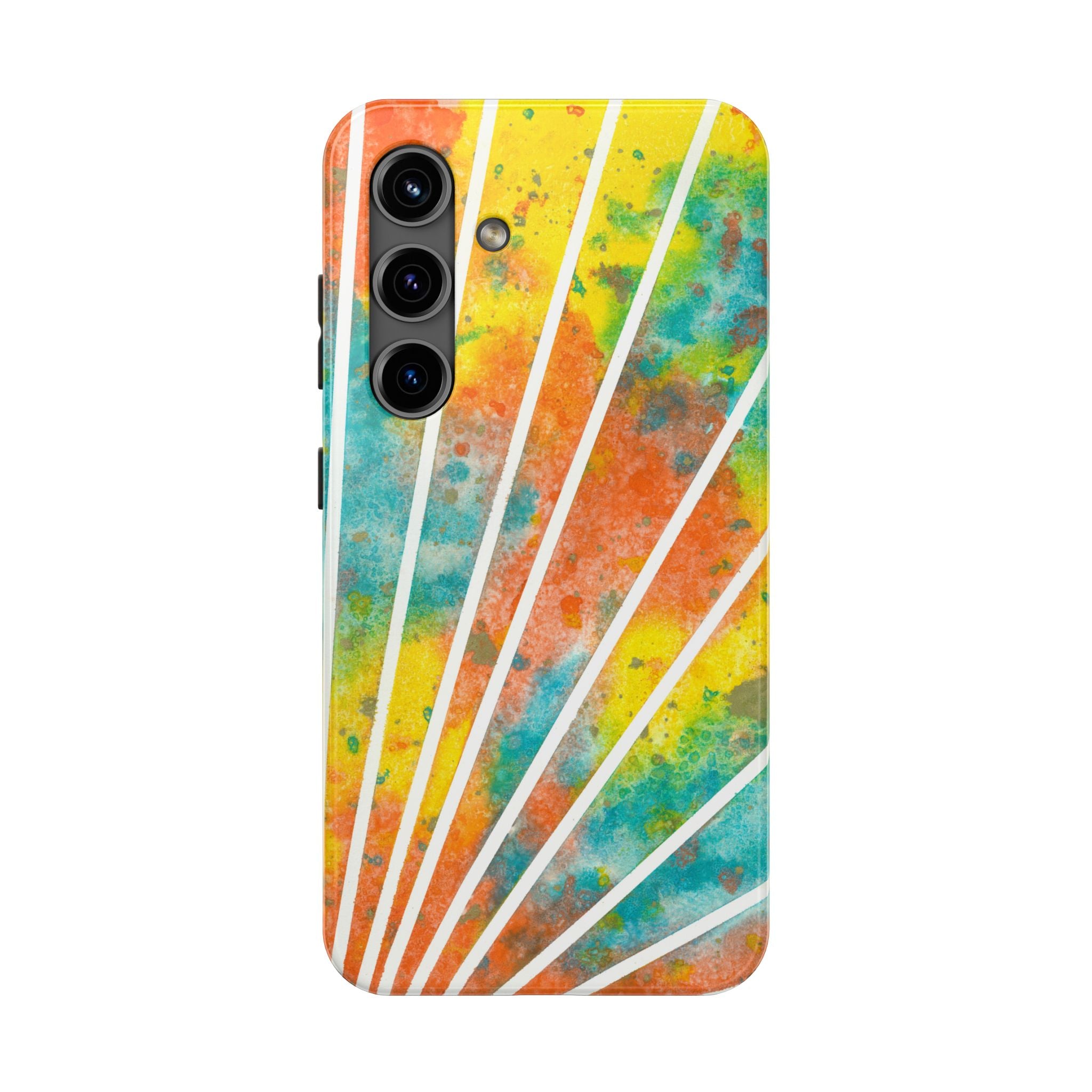 Tough Phone Case - All iPhones and Samsung Galaxys - Exciting Abstract Design #101 Your Energy Radiates