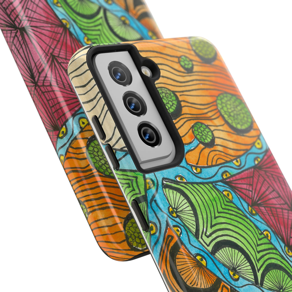 Tough Phone Case - All iPhones and Samsung Galaxys - Exciting Abstract Design #11 Today's The Day