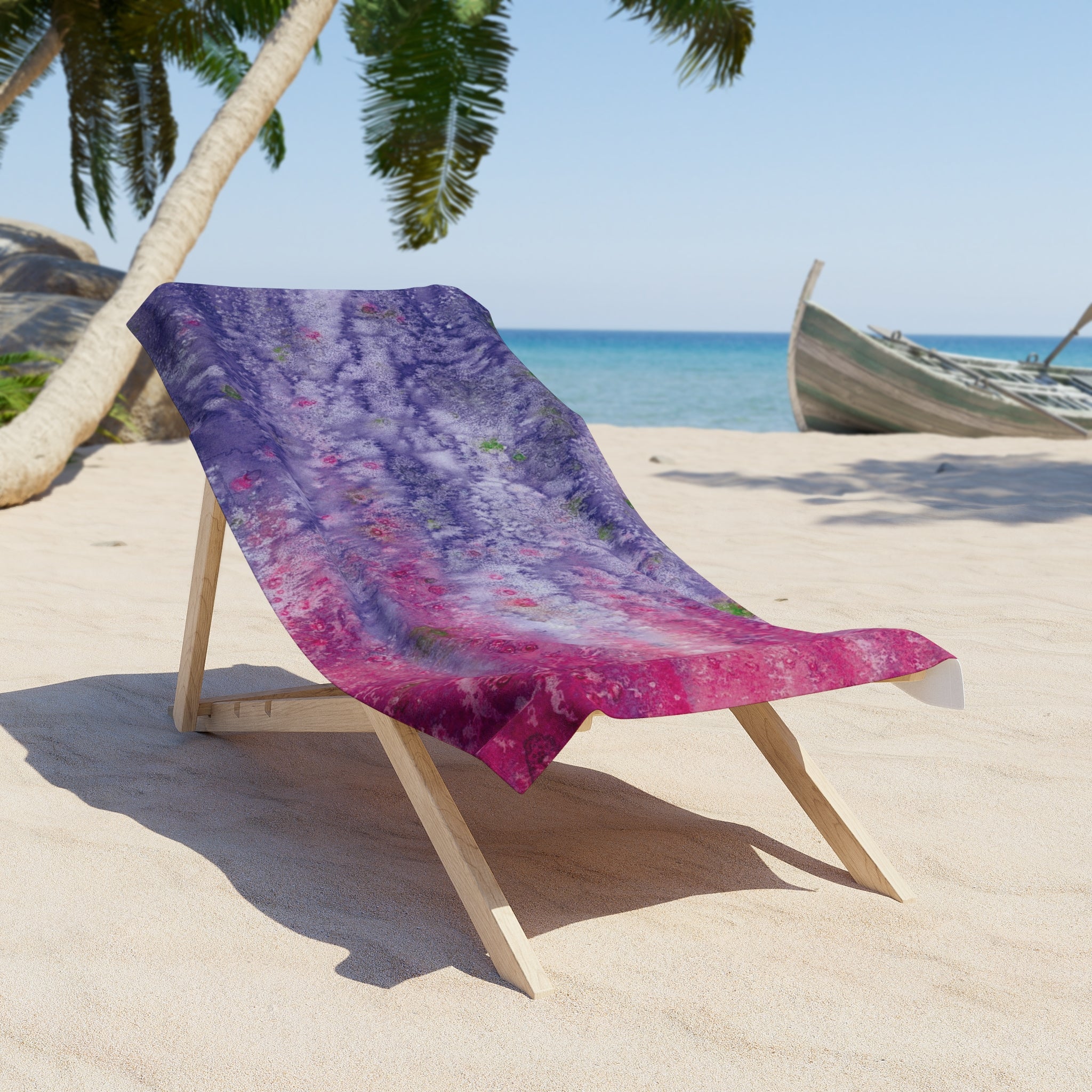 Colourful Abstract Beach Towels, Cotton Loop backing for Durability, 2 Sizes.  For Family and friends or a Special Gift #86 Birthday Fairies