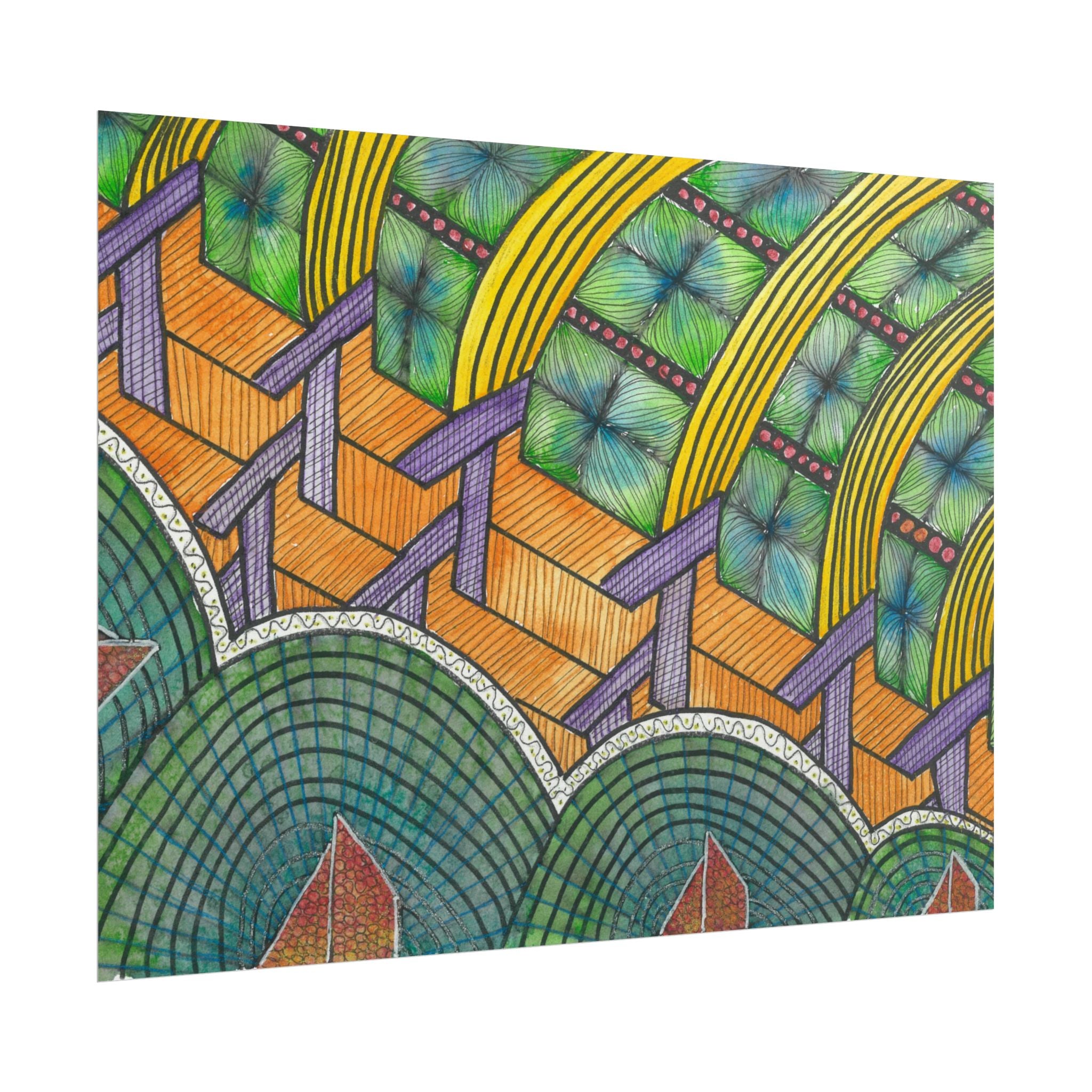 Large Colourful Wall Art, Posters & Prints, For Office, Bedroom or Living Room, or Special Gift #31 T'Eye Land