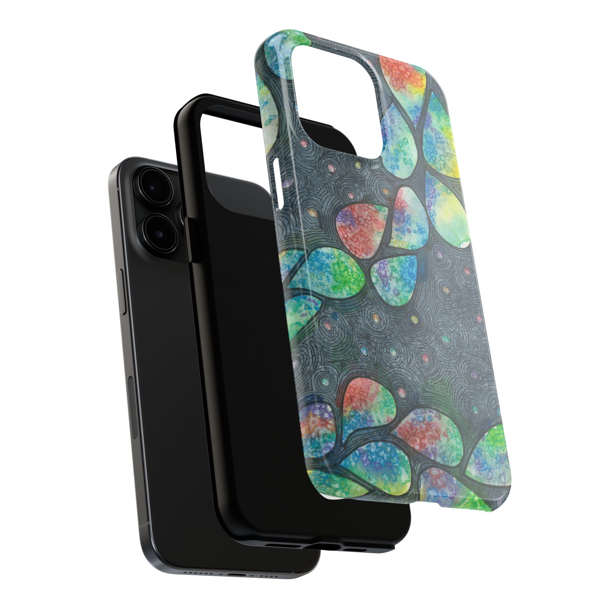 Tough Phone Case - All iPhones and Samsung Galaxys - Exciting Abstract Design #30 Give Us A Minute