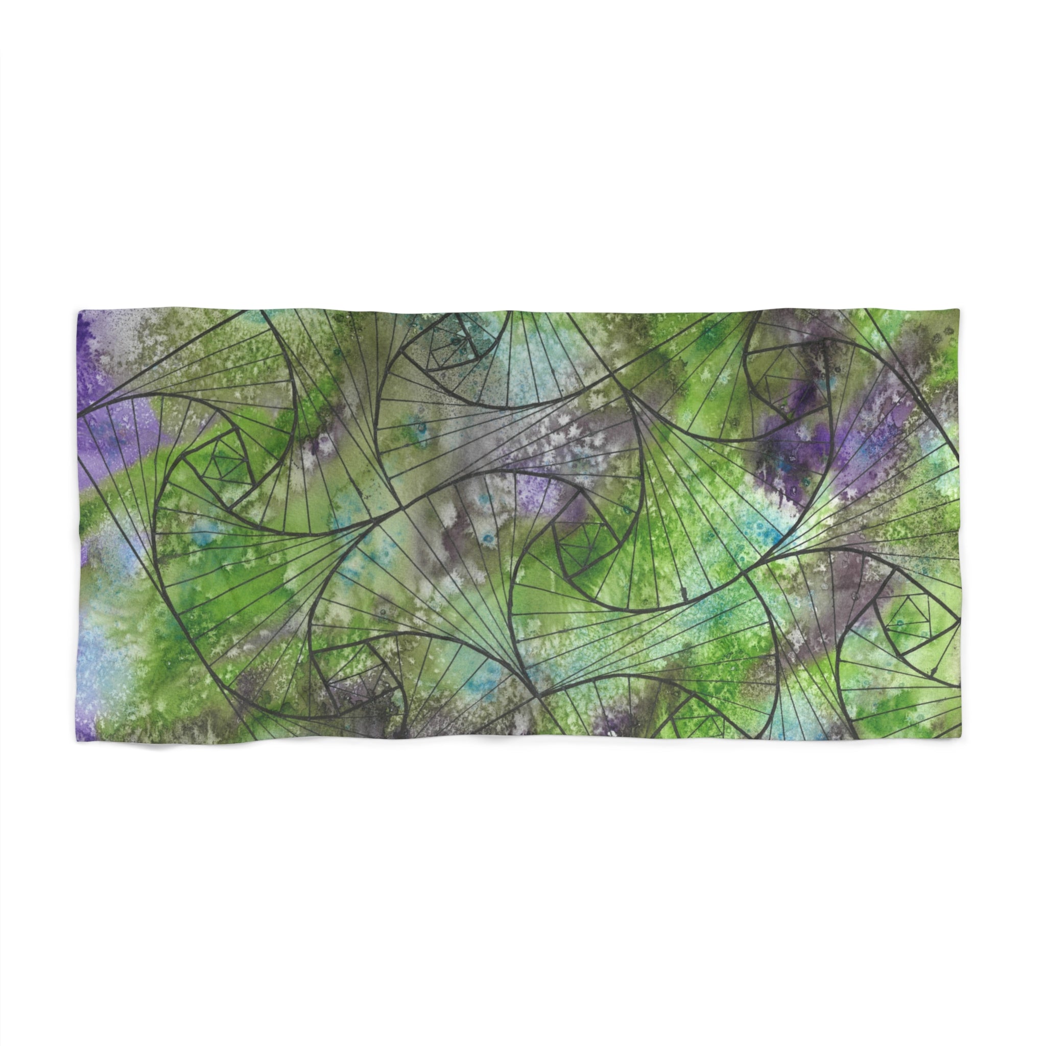 Colourful Abstract Beach Towels, Cotton Loop backing for Durability, 2 Sizes.  For Family and friends or a Special Gift #55 Of Course Im Sure