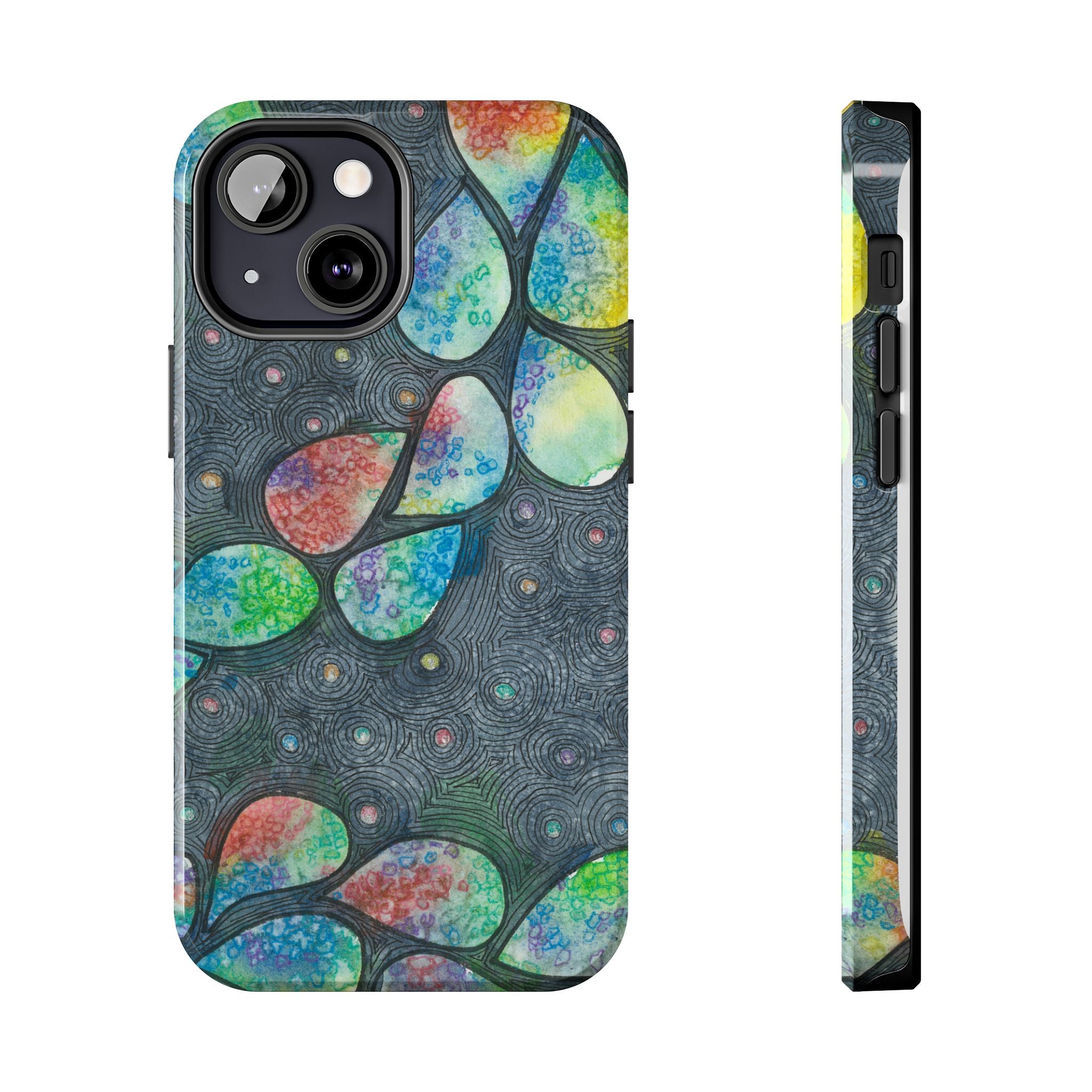 Tough Phone Case - All iPhones and Samsung Galaxys - Exciting Abstract Design #30 Give Us A Minute