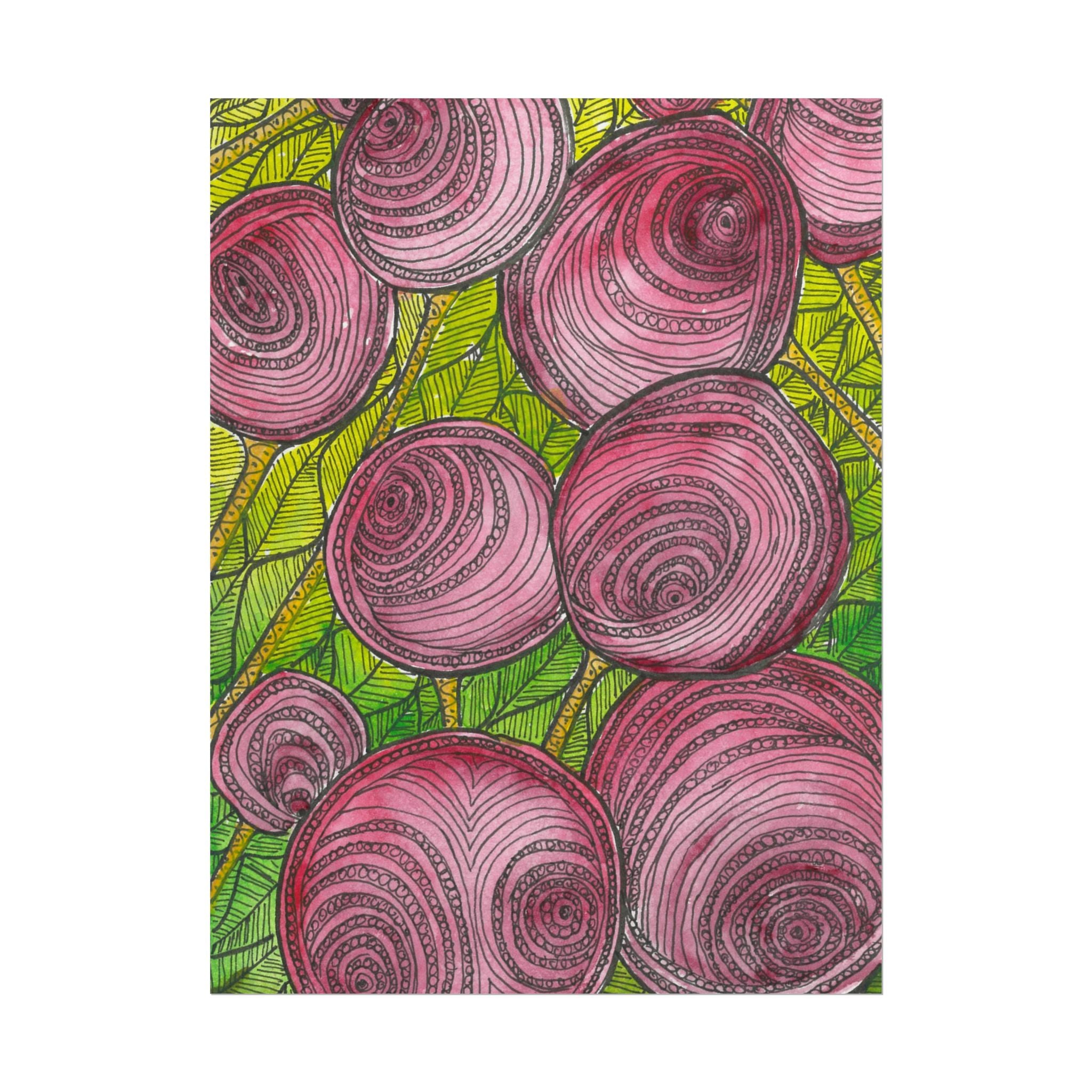 Large Colourful Wall Art, Posters & Prints, For Office, Bedroom or Living Room, or Special Gift #9 Spaced Blossoms
