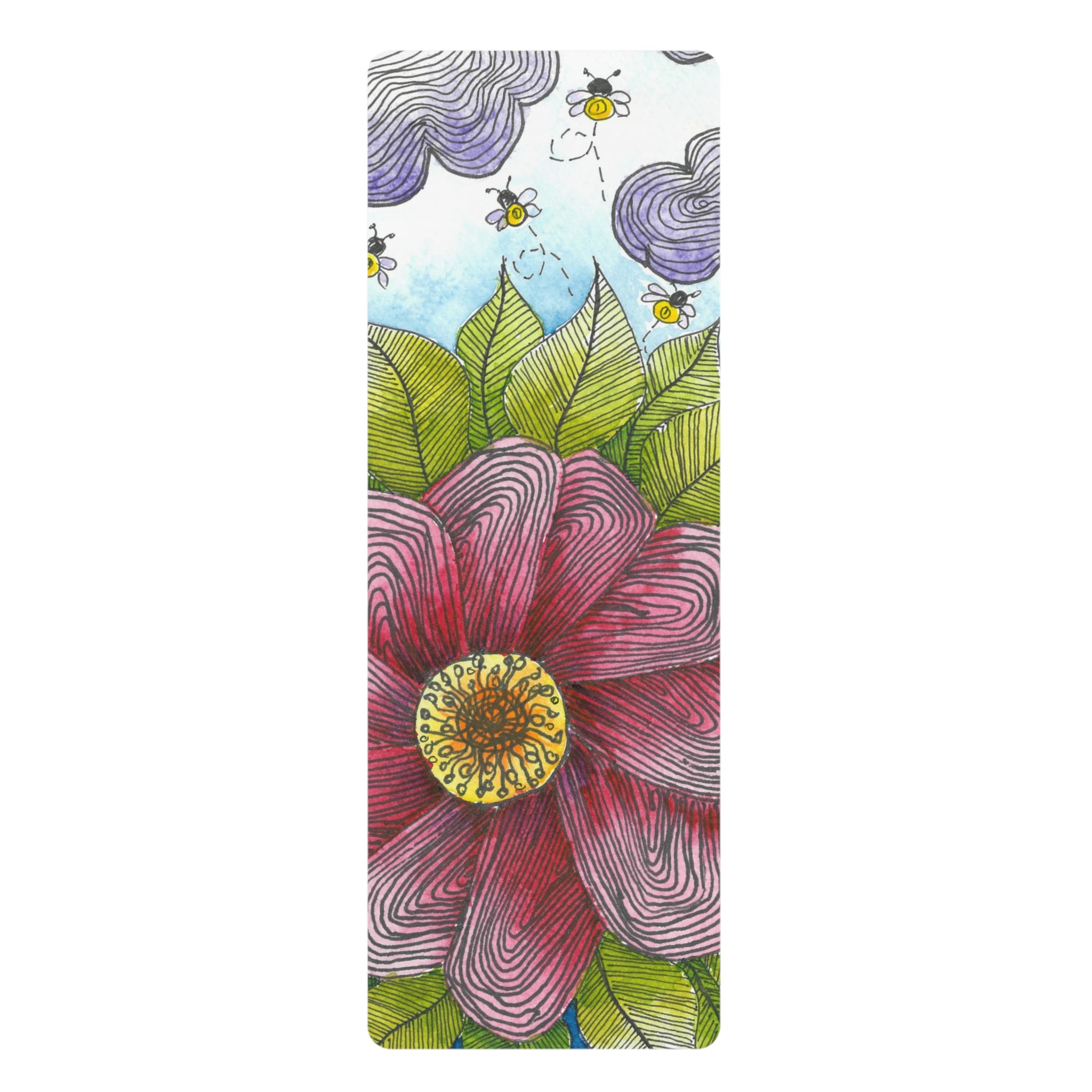 Yoga Mats and Gym Mats. Colourful Abstract Designs. Perfect for Home, Yoga or Gym Class, or a Special Gift #4 Bloom'n