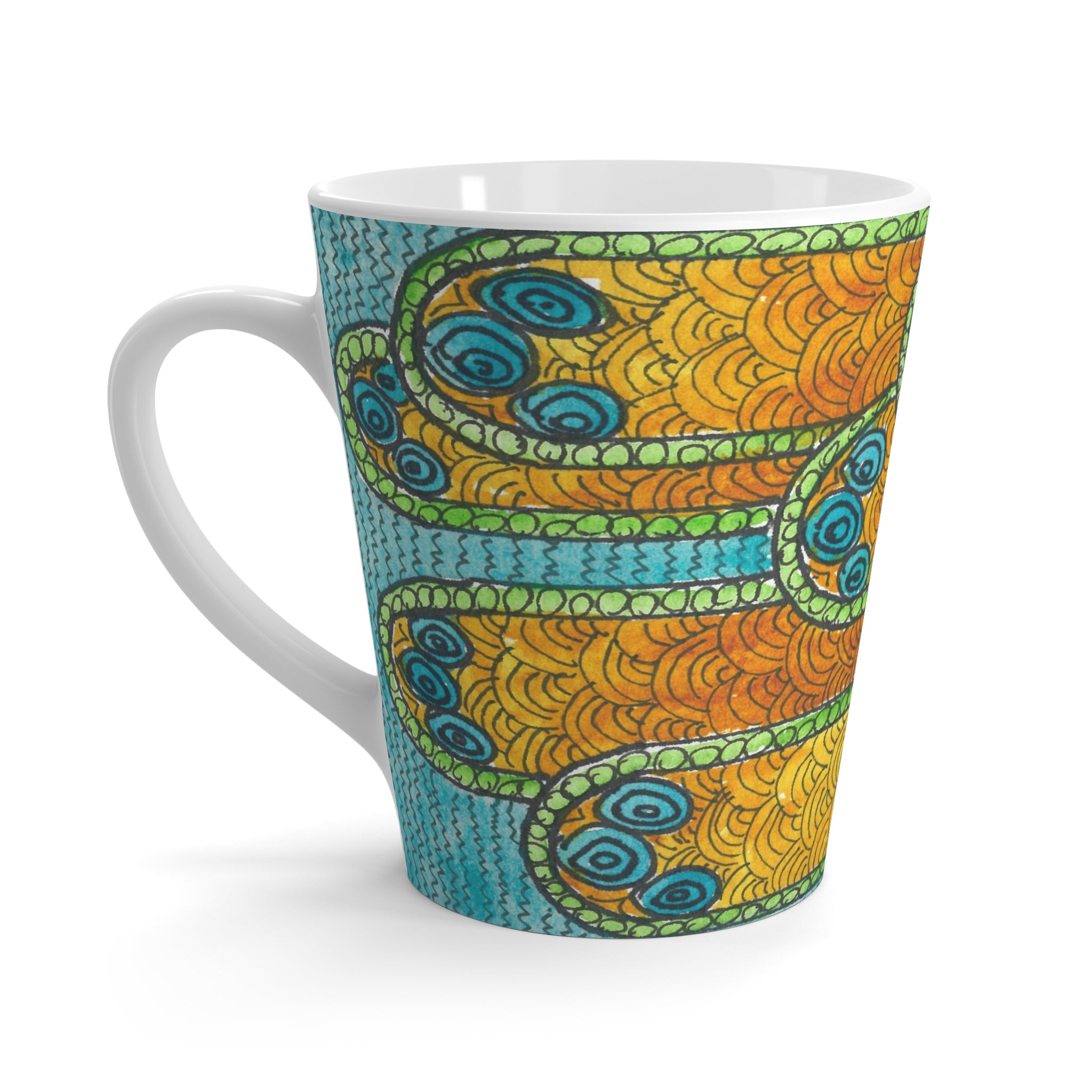 Coffee Mugs and Cups. Colourful Abstract Designs. Perfect for Home, Office or Special Gift #87 Belgrade Impressions
