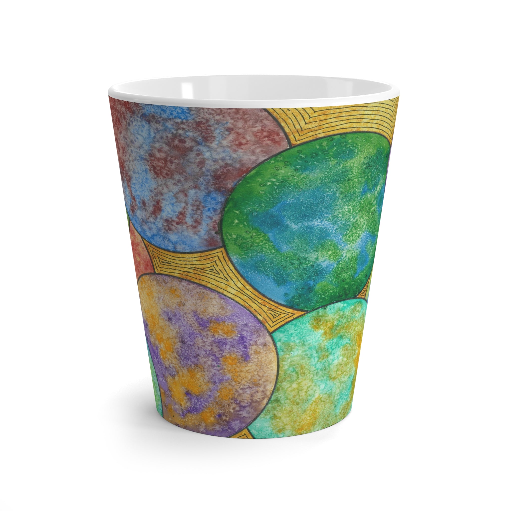 Coffee Mugs and Cups. Colourful Abstract Designs. Perfect for Home, Office or Special Gift #61 Worlds Apart