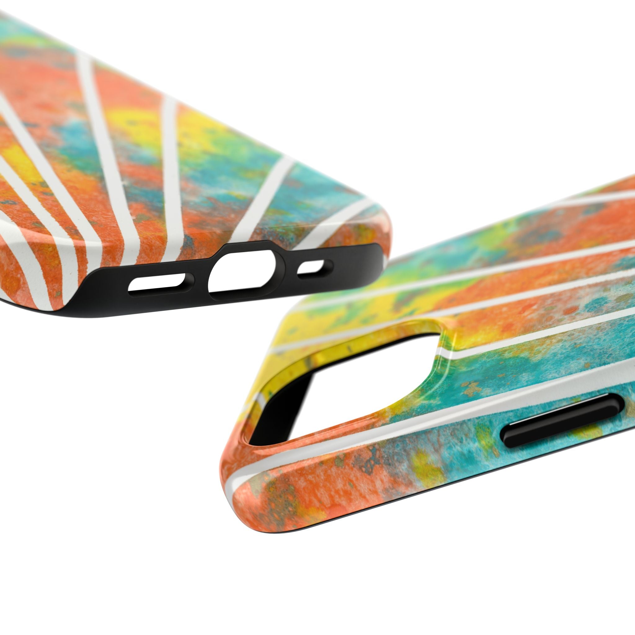 Tough Phone Case - All iPhones and Samsung Galaxys - Exciting Abstract Design #101 Your Energy Radiates
