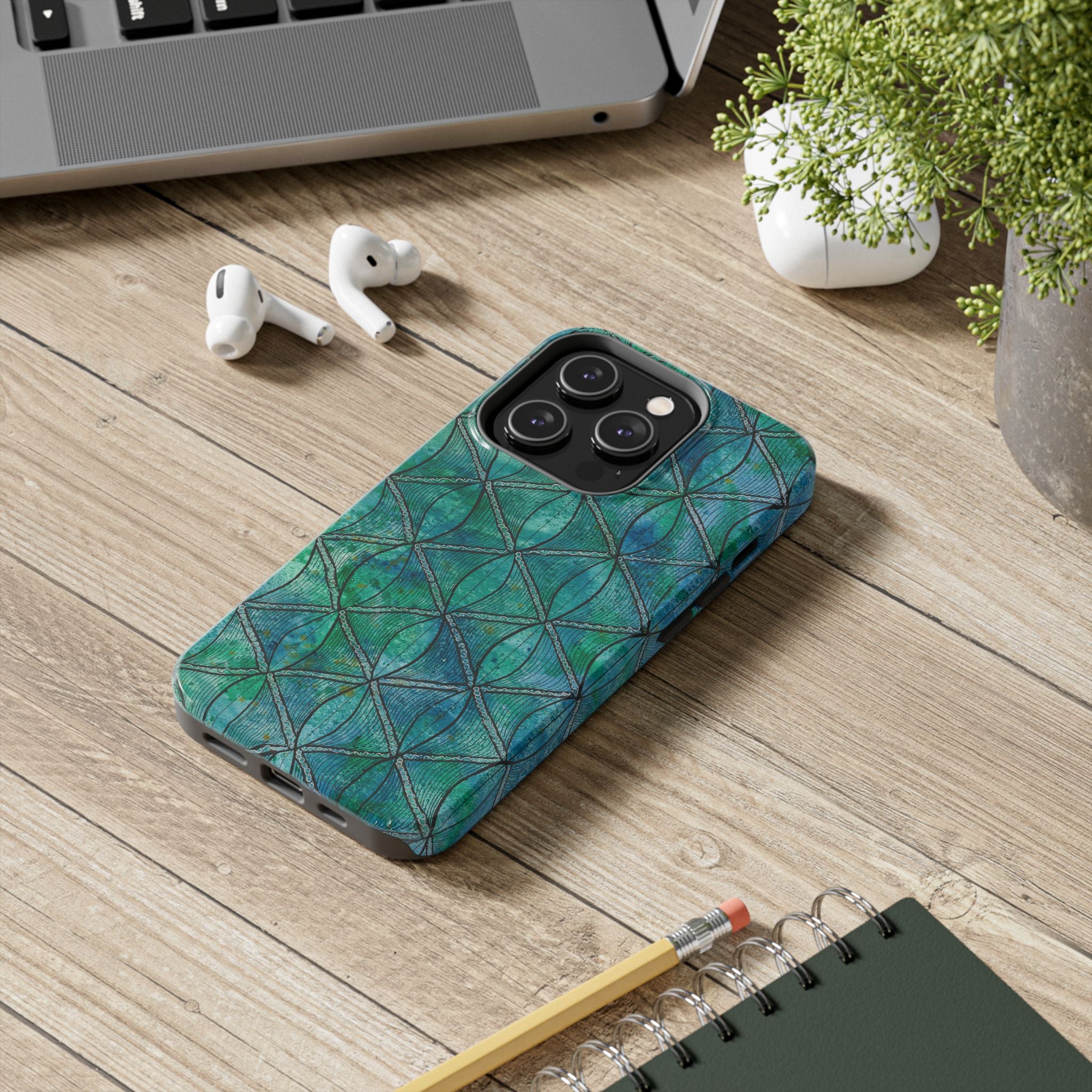 Tough Phone Case - All iPhones and Samsung Galaxys - Exciting Abstract Design #58 How's the Serenity