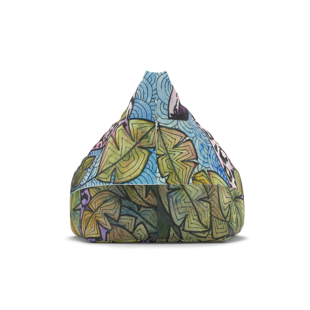 Bean Bag Chair Covers For Indoor & Outdoor - 2 Sizes - Exciting Abstract Design #76 Purrfect Blend