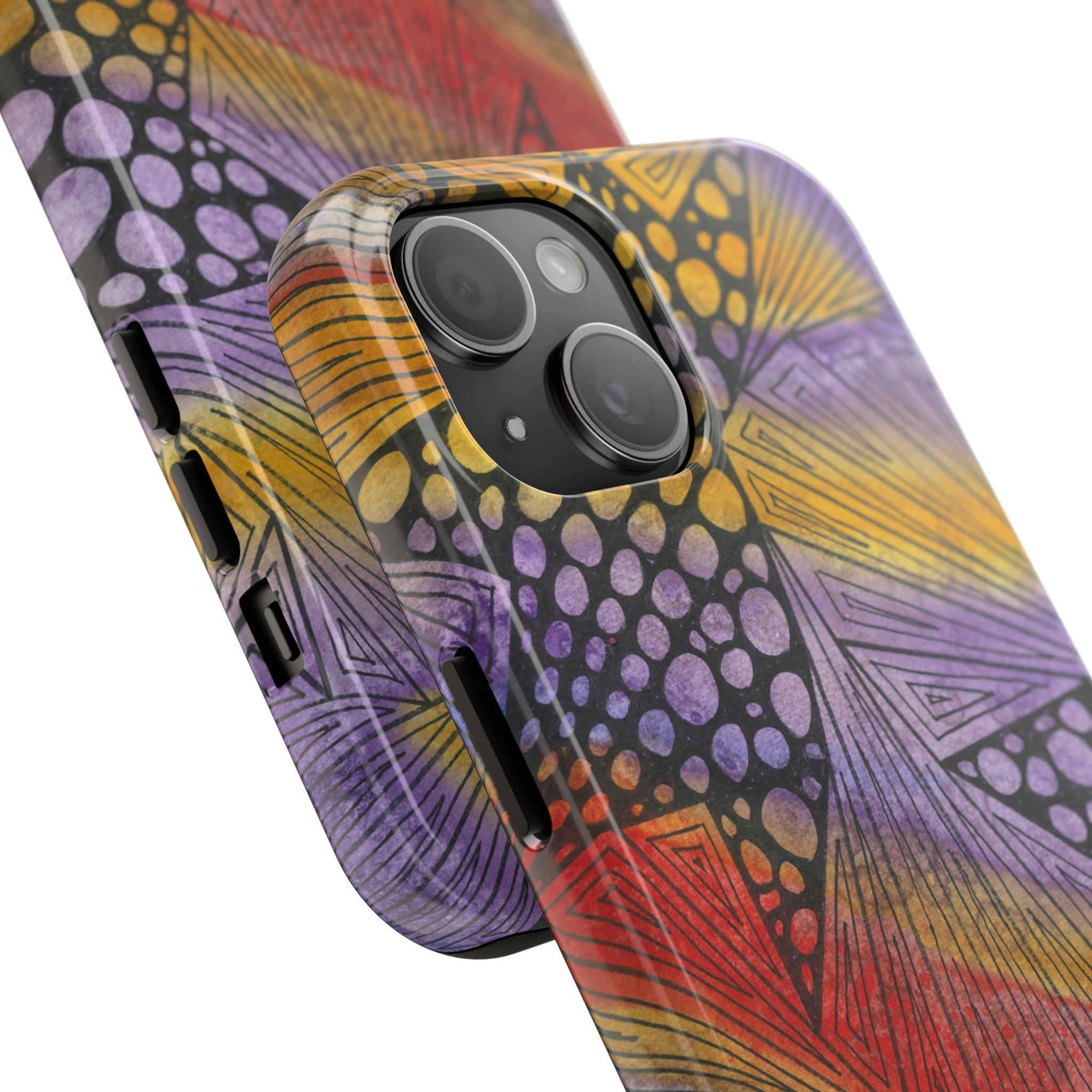 Tough Phone Case - All iPhones and Samsung Galaxys - Exciting Abstract Design #82 Fighting Delusions
