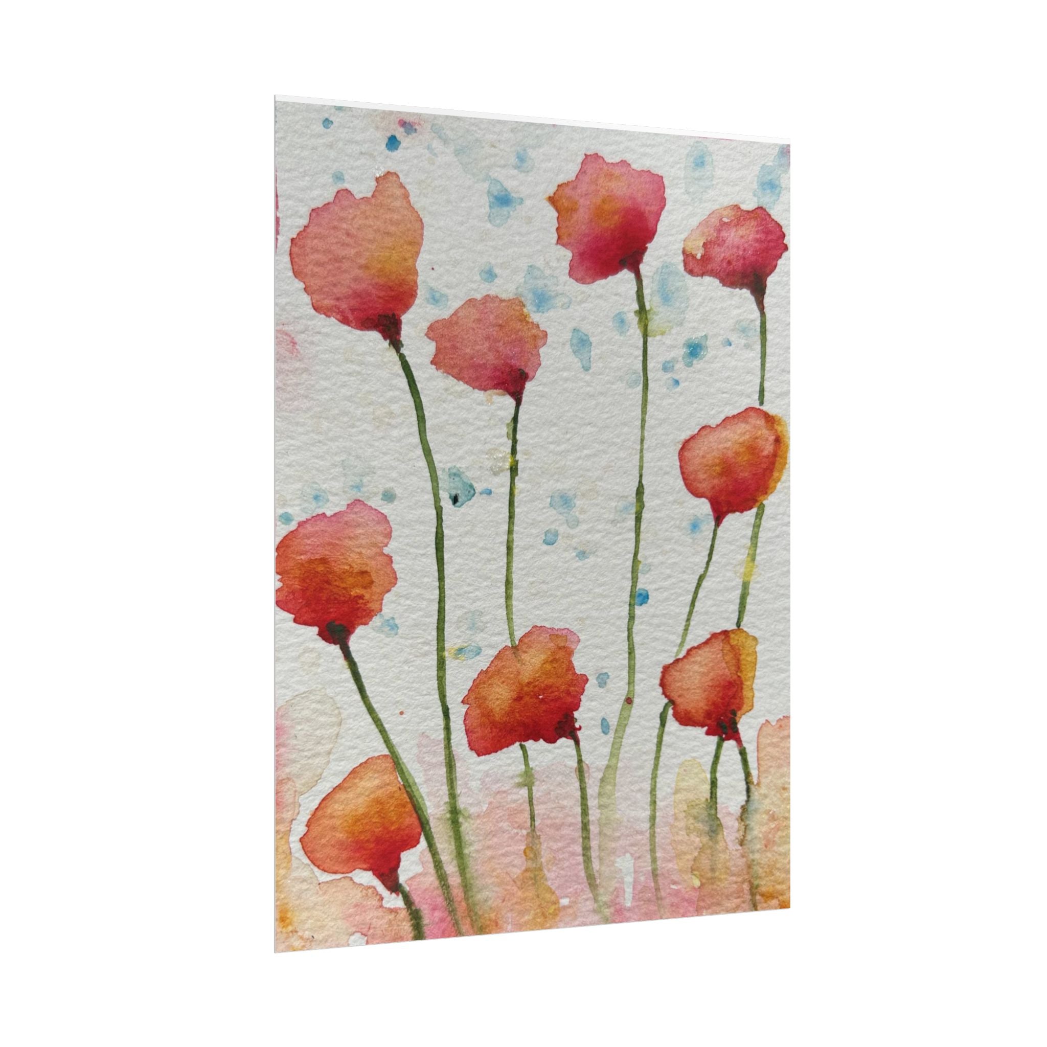 Large Colourful Wall Art, Posters & Prints, For Office, Bedroom or Living Room, or Special Gift #94 Poppies Galore