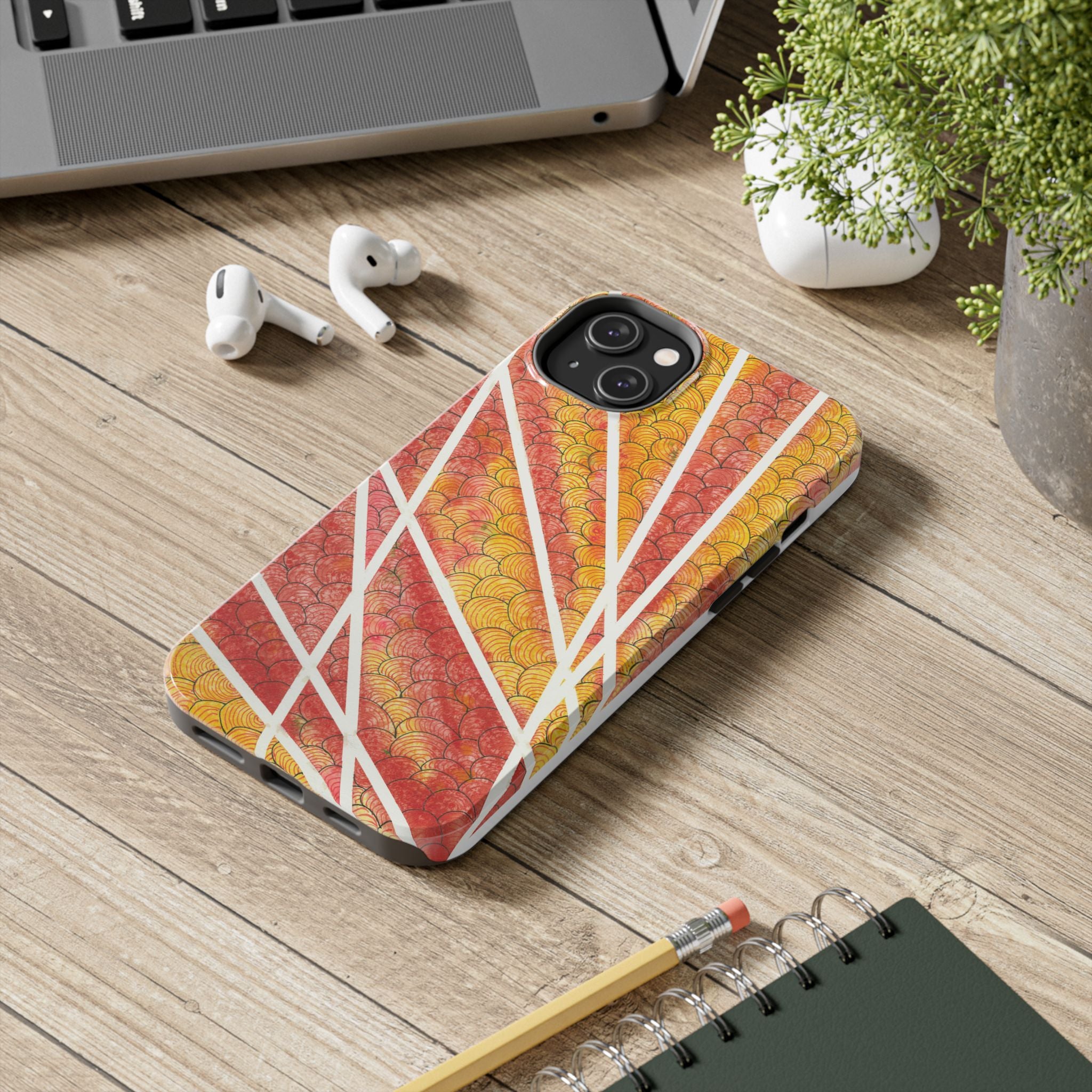 Tough Phone Case - All iPhones and Samsung Galaxys - Exciting Abstract Design #67 Max Mimosa