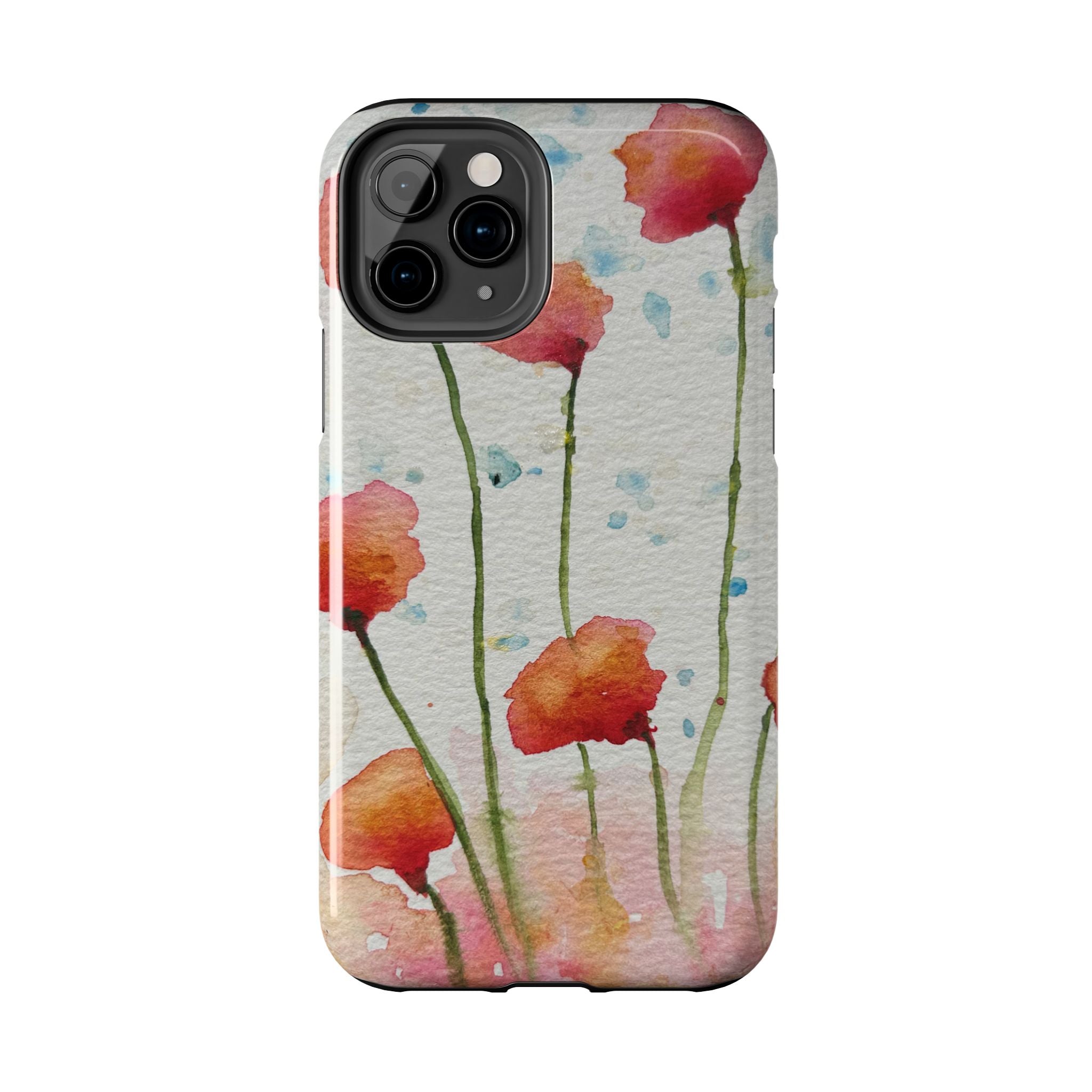 Tough Phone Case - All iPhones and Samsung Galaxys - Exciting Abstract Design #94 Poppies Galore