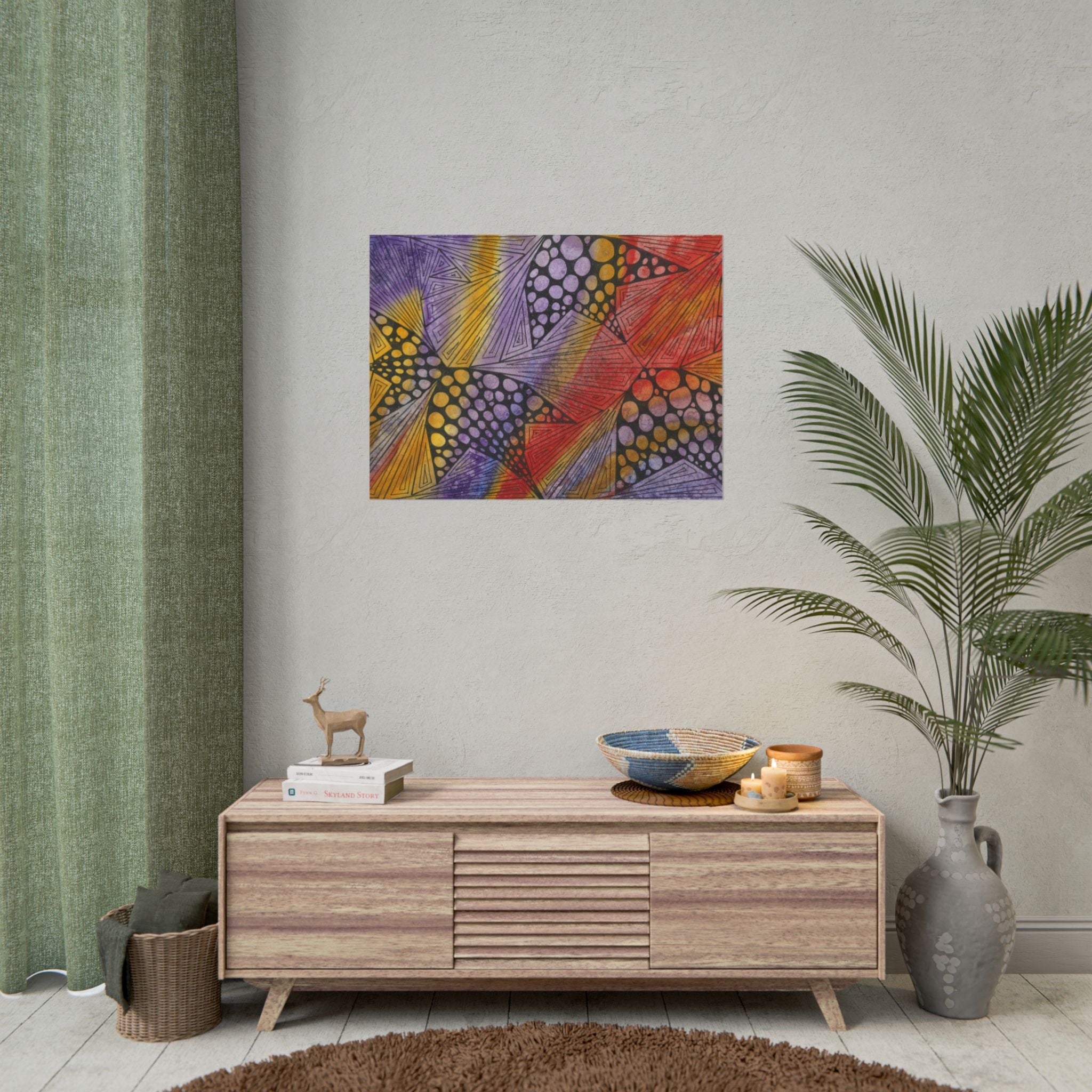 Large Colourful Wall Art, Posters & Prints, For Office, Bedroom or Living Room, or Special Gift #82 Fighting Delusions