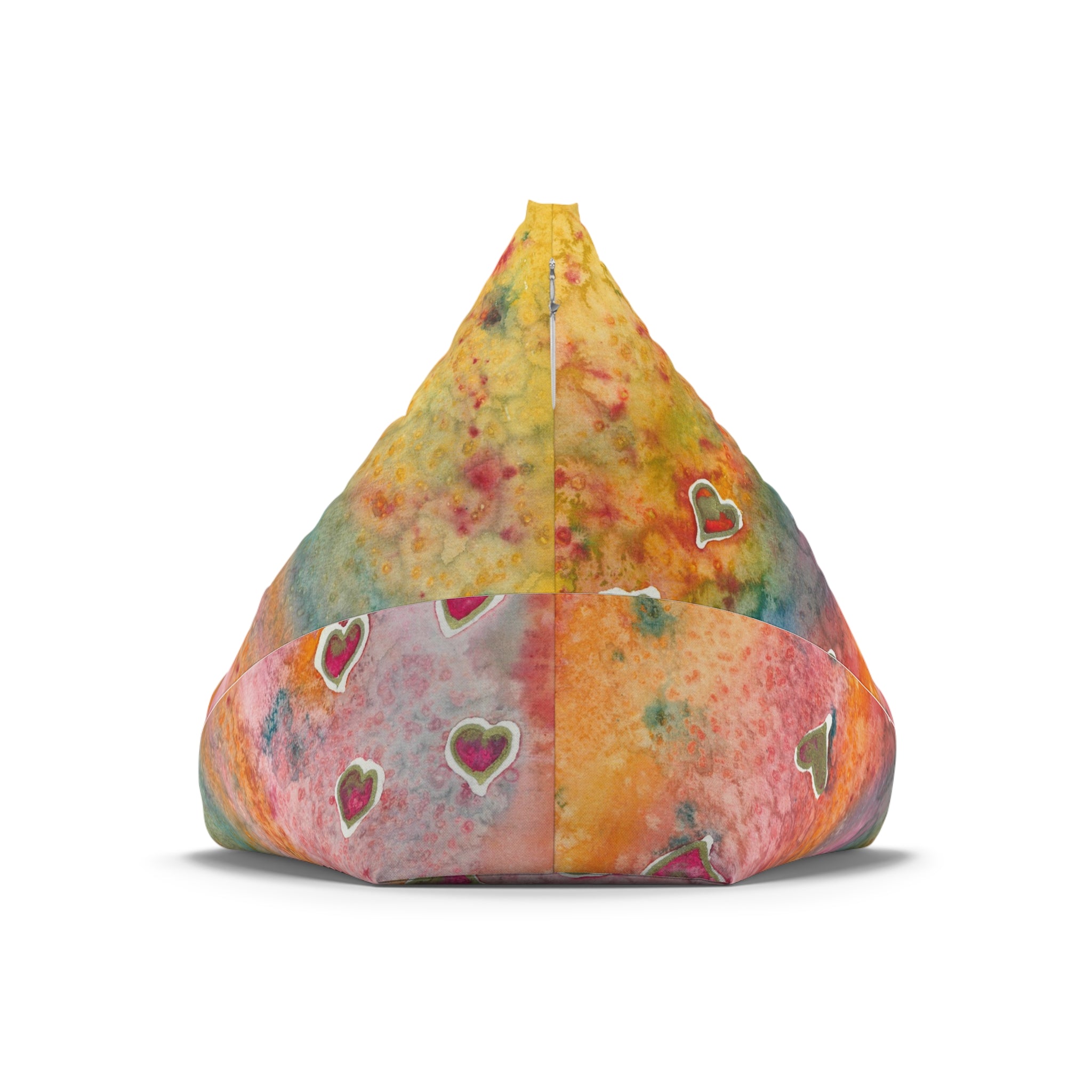 Bean Bag Chair Covers For Indoor & Outdoor - 2 Sizes - Exciting Abstract Design #96 Love, Friendship, integrity