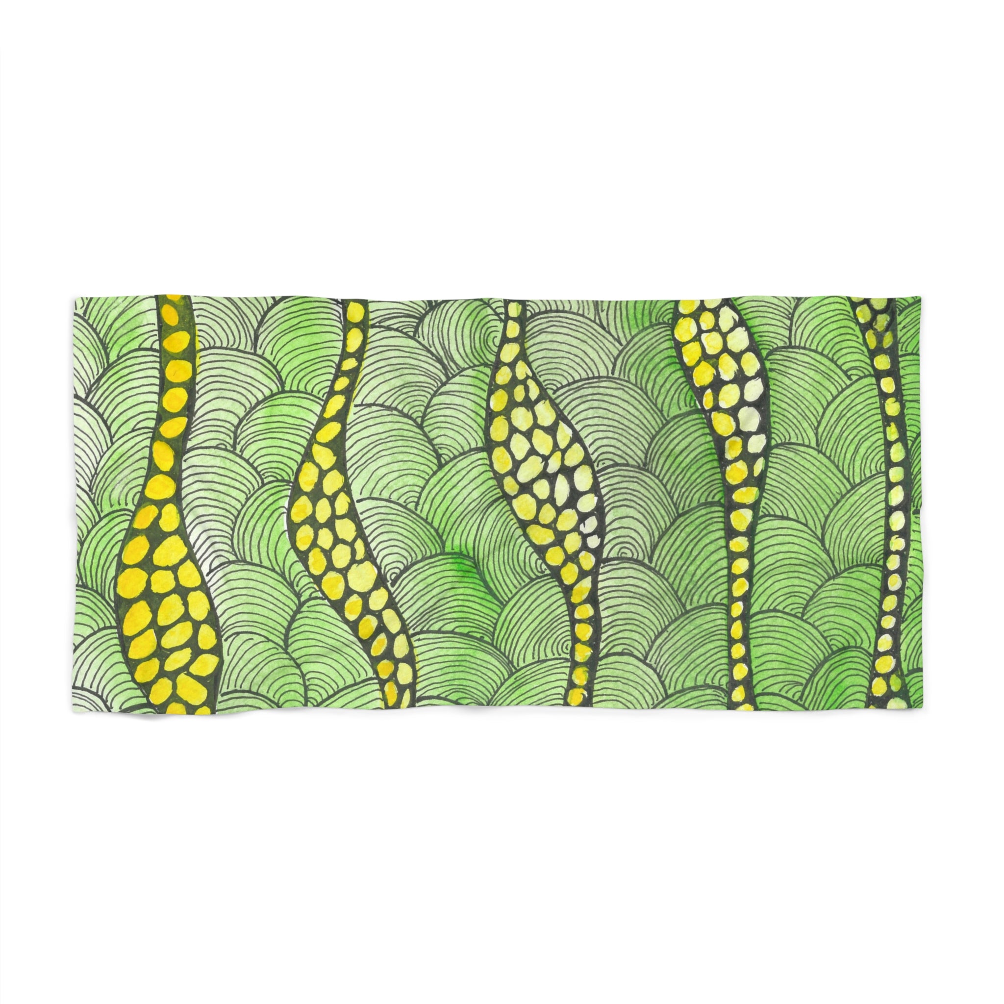 Colourful Abstract Beach Towels, Cotton Loop backing for Durability, 2 Sizes.  For Family and friends or a Special Gift #13 Watcha Thinking