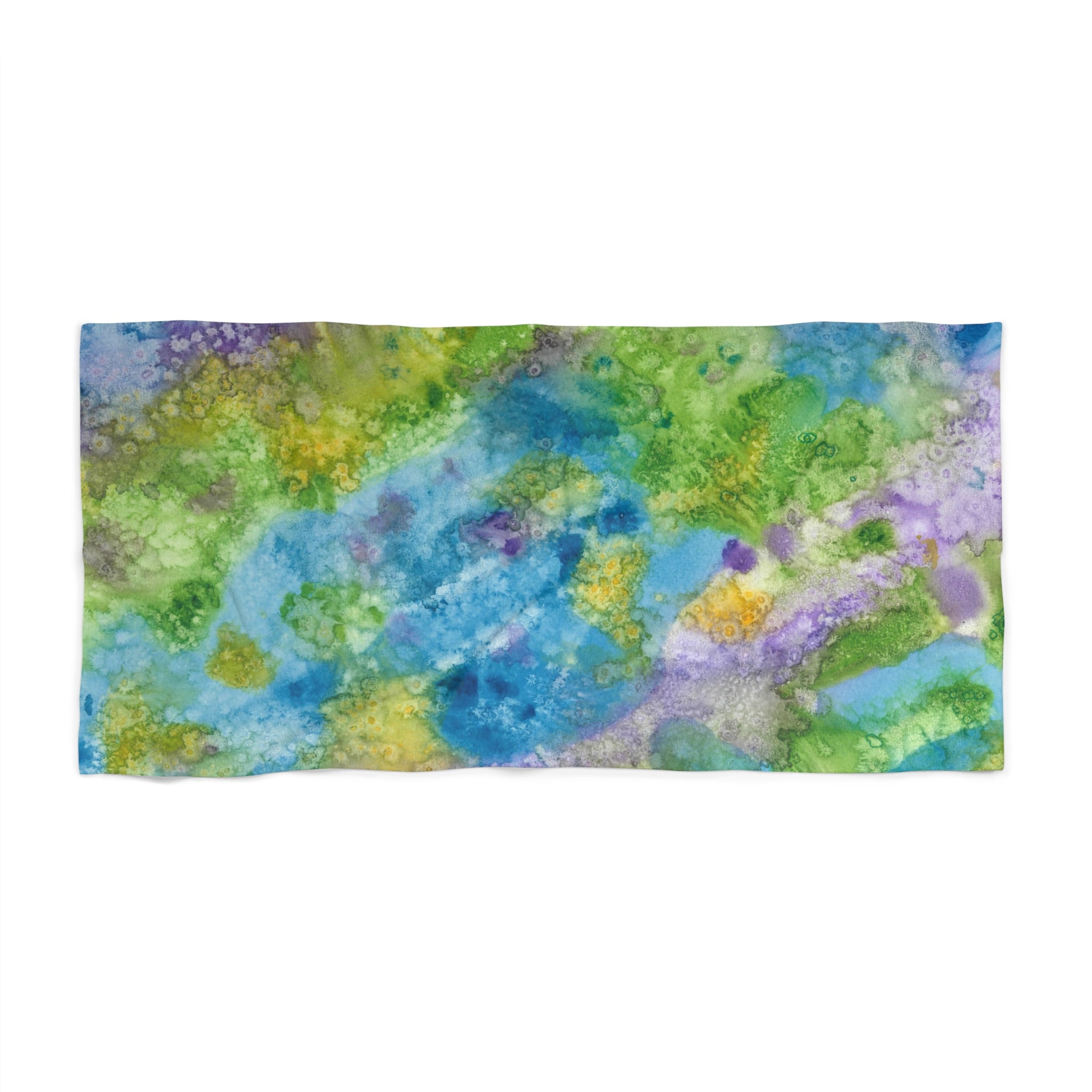 Colourful Abstract Beach Towels, Cotton Loop backing for Durability, 2 Sizes.  For Family and friends or a Special Gift #60 Happy Holidays