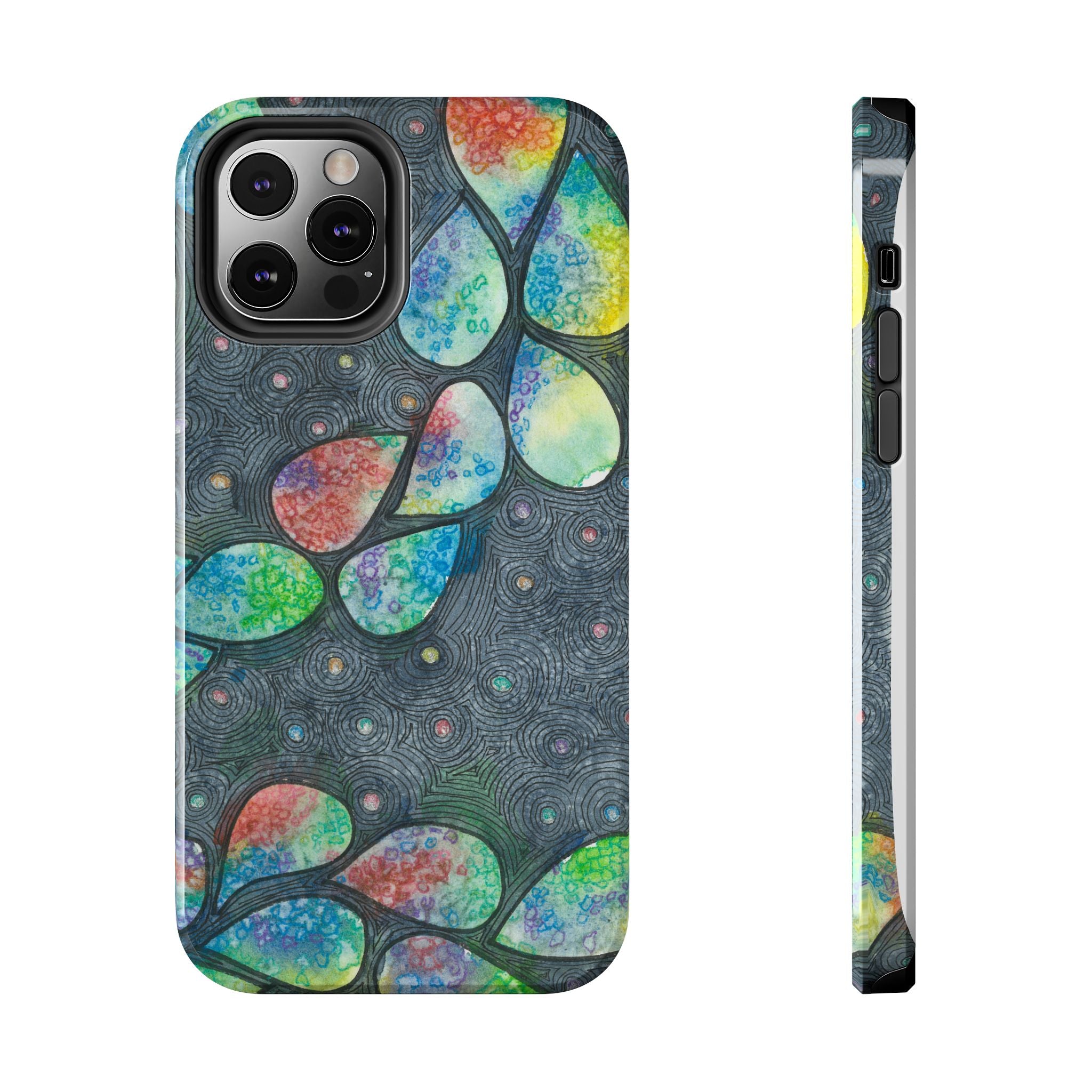 Tough Phone Case - All iPhones and Samsung Galaxys - Exciting Abstract Design #30 Give Us A Minute