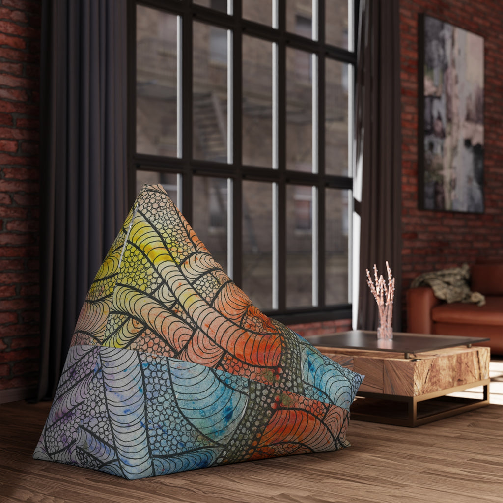Bean Bag Chair Covers For Indoor & Outdoor - 2 Sizes - Exciting Abstract Design #72 After The End