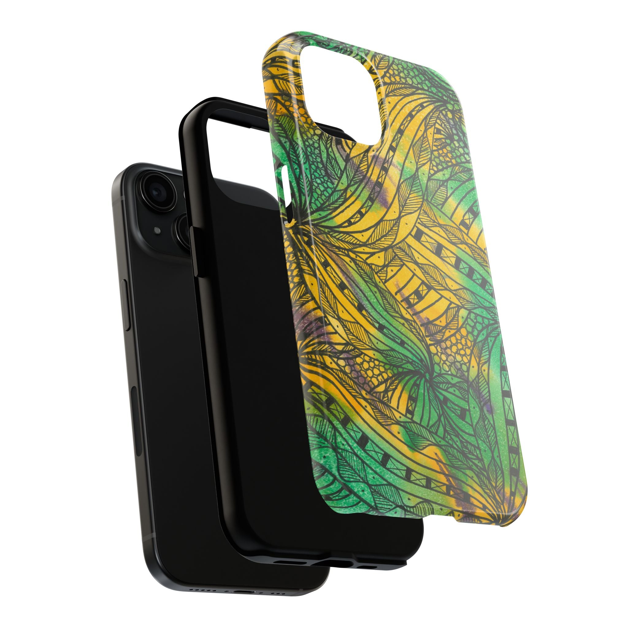 Tough Phone Case - All iPhones and Samsung Galaxys - Exciting Abstract Design #37 Shubbery!