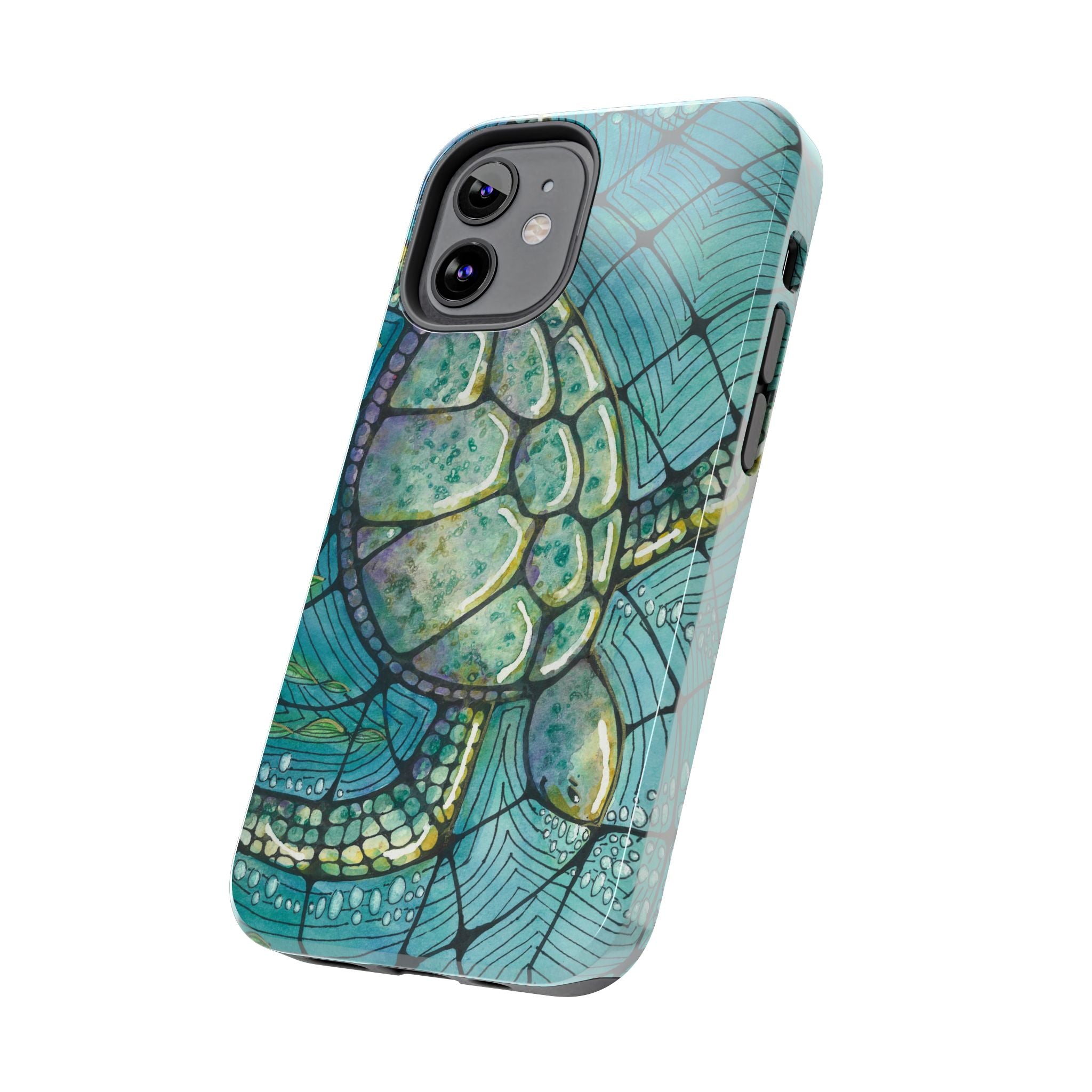 Tough Phone Case - All iPhones and Samsung Galaxys - Exciting Abstract Design #73 Turtling Along