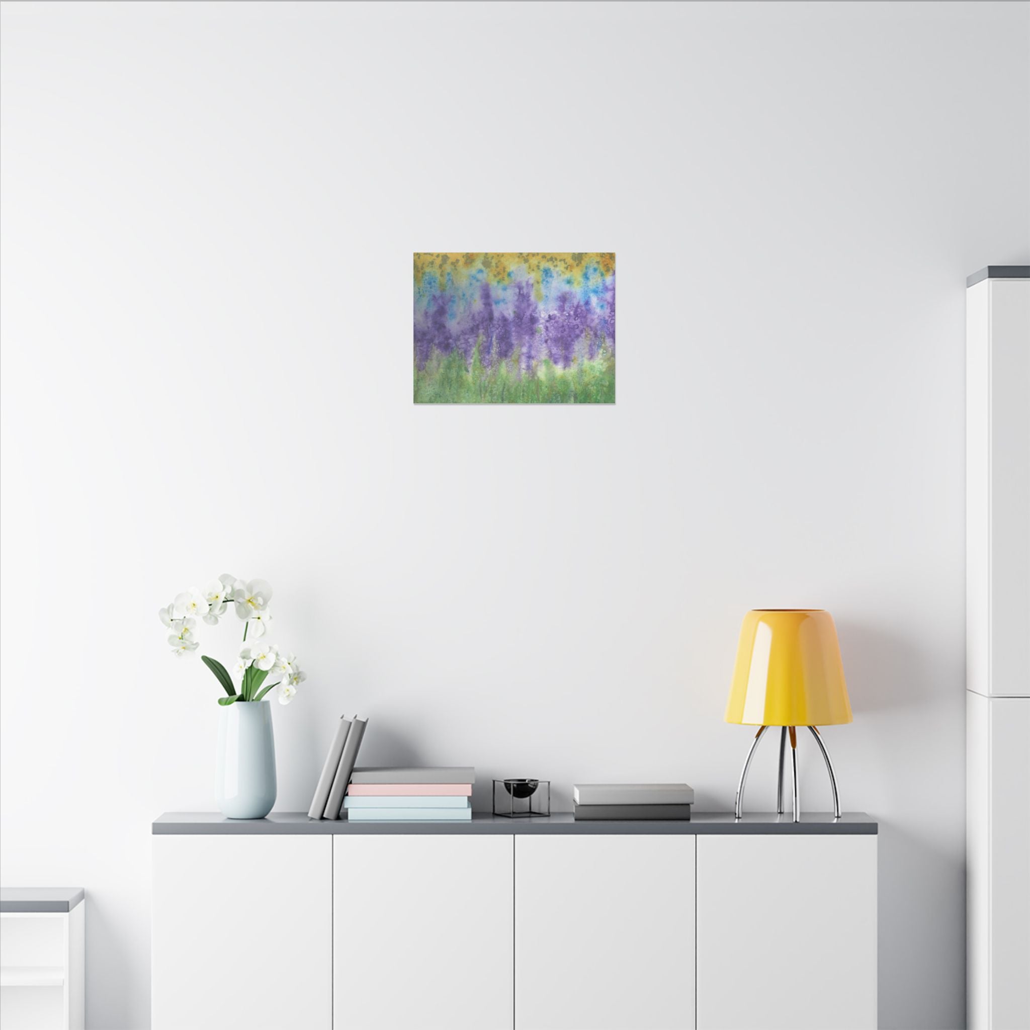 Large Colourful Wall Art, Canvas Prints, For Office, Bedroom or Living Room, or Special Gift #74 Lavender Fields