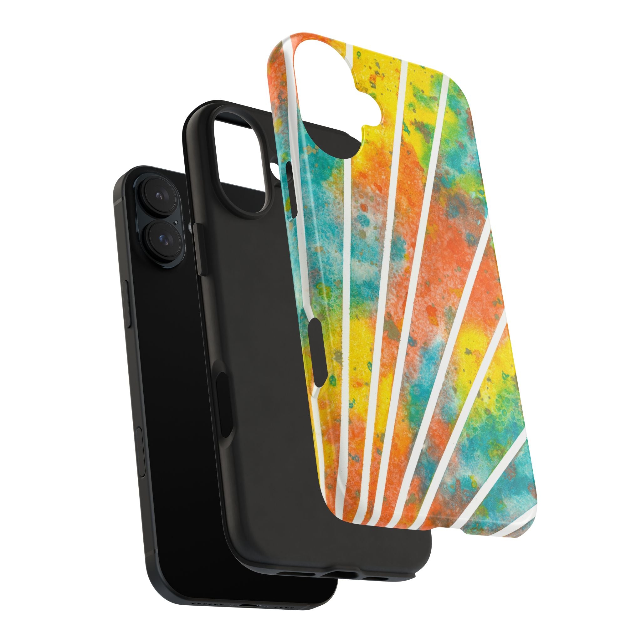 Tough Phone Case - All iPhones and Samsung Galaxys - Exciting Abstract Design #101 Your Energy Radiates