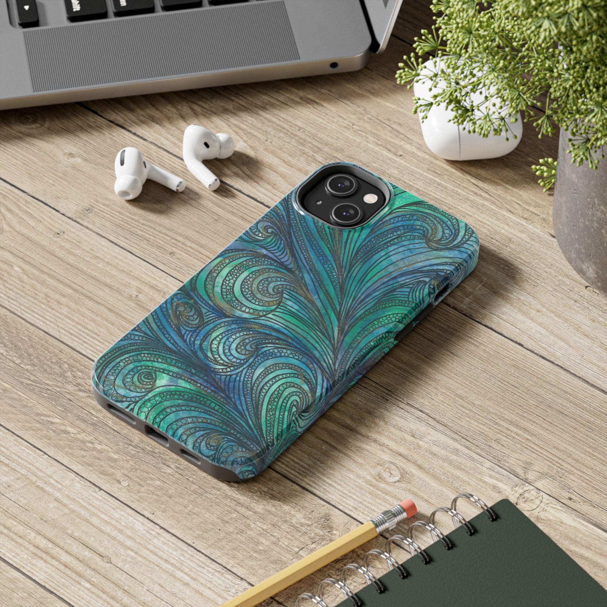 Tough Phone Case - All iPhones and Samsung Galaxys - Exciting Abstract Design #71 Call Of The Sea