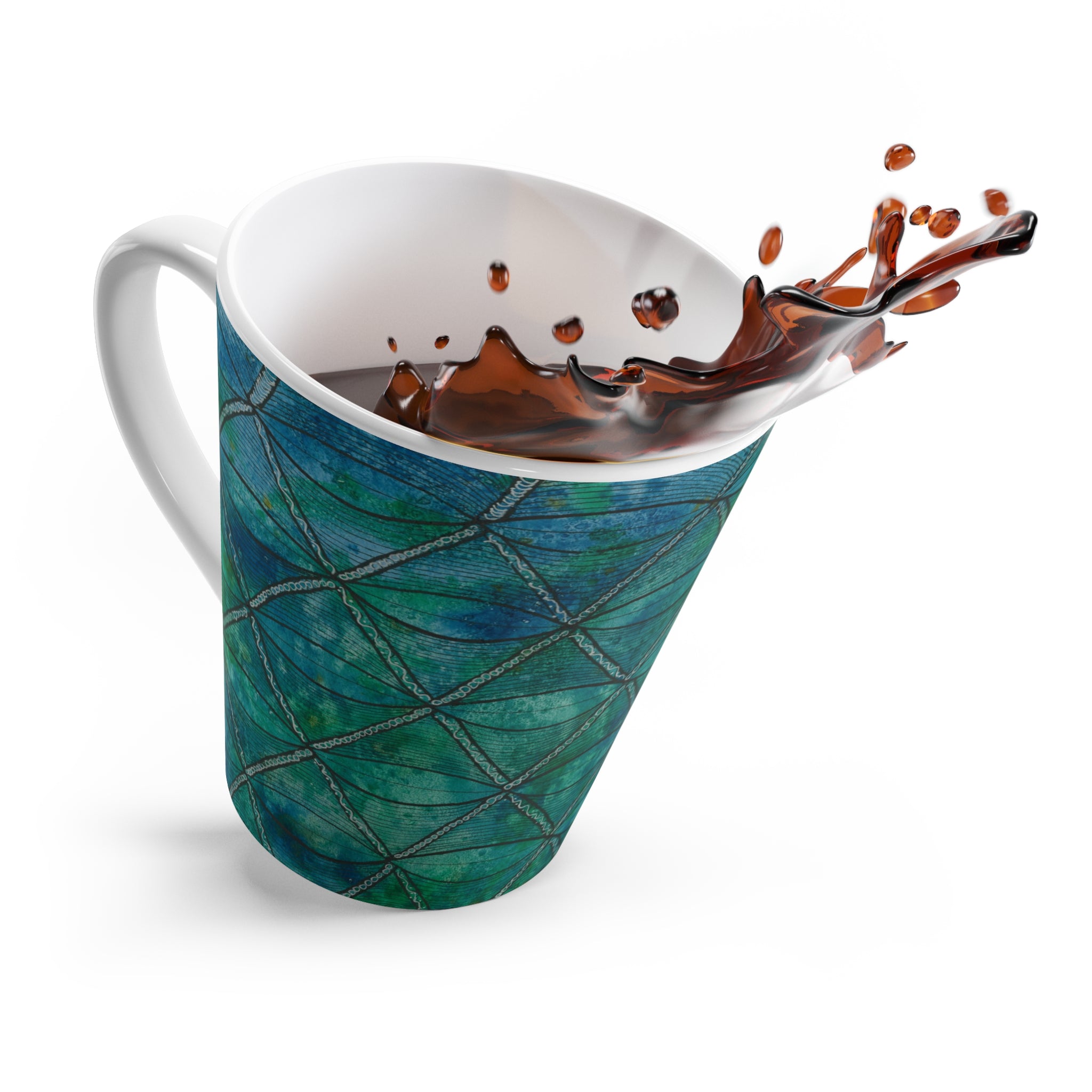 Coffee Mugs and Cups. Colourful Abstract Designs. Perfect for Home, Office or Special Gift #58 Hows The Serenity
