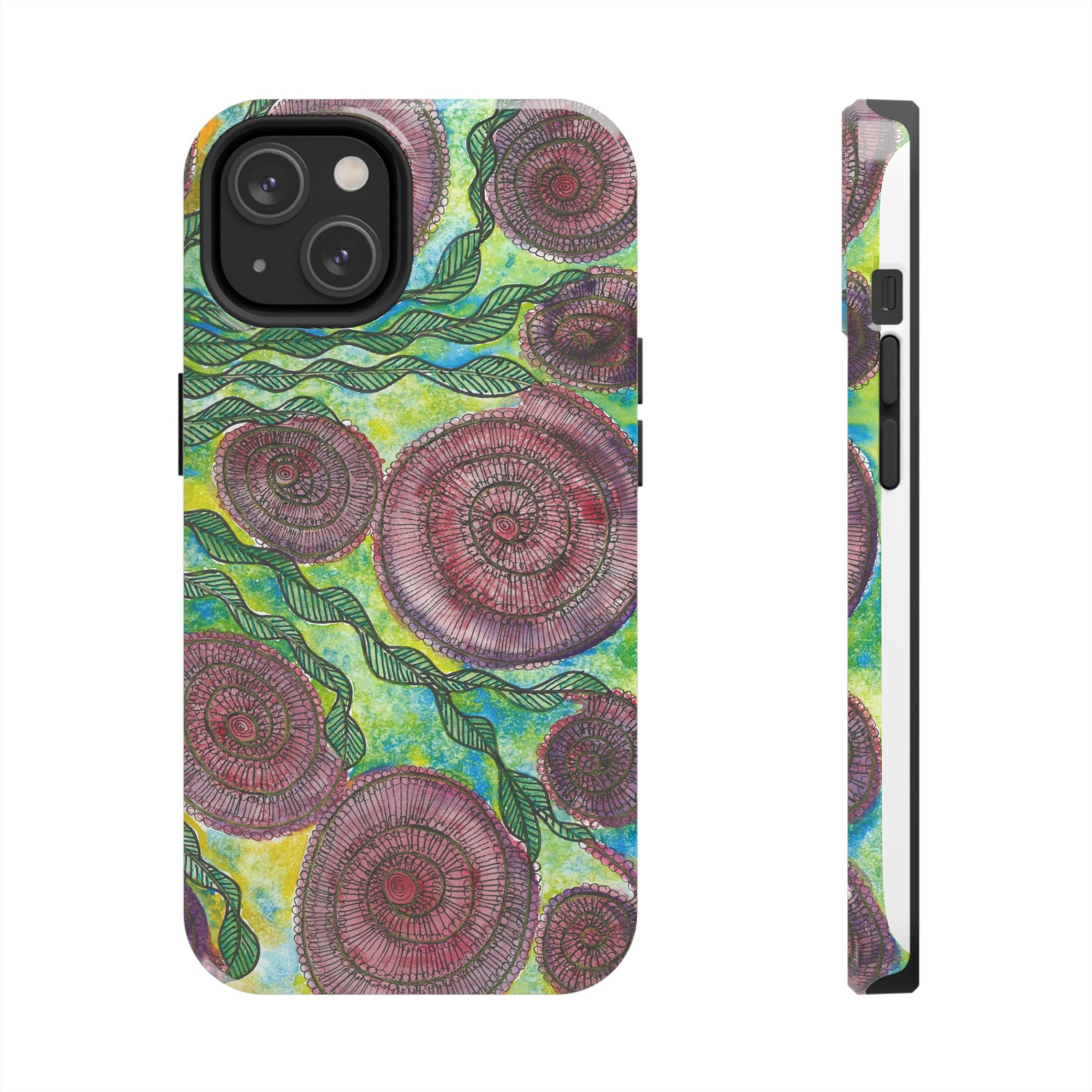 Tough Phone Case - All iPhones and Samsung Galaxys - Exciting Abstract Design #35 Beetroot To Yourself