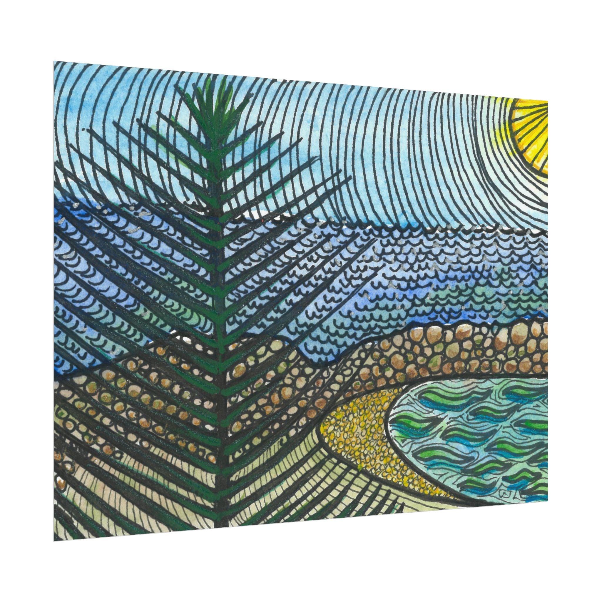 Large Colourful Wall Art, Posters & Prints, For Office, Bedroom or Living Room, or Special Gift #47 Cottesloe
