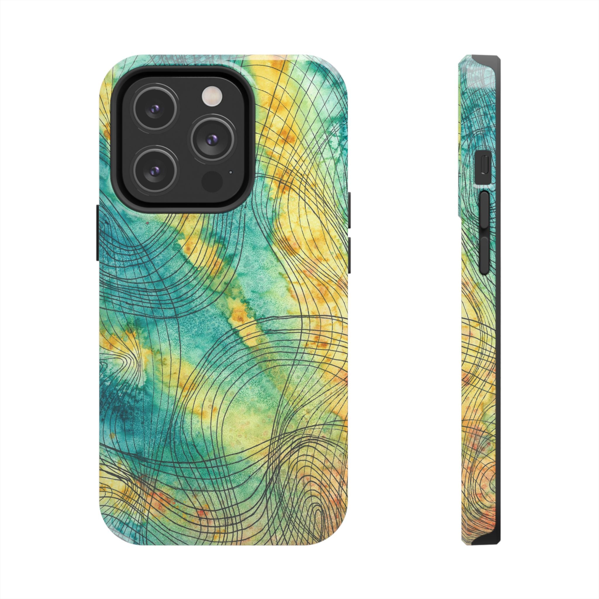Tough Phone Case - All iPhones and Samsung Galaxys - Exciting Abstract Design #81 The Only Way Is Up