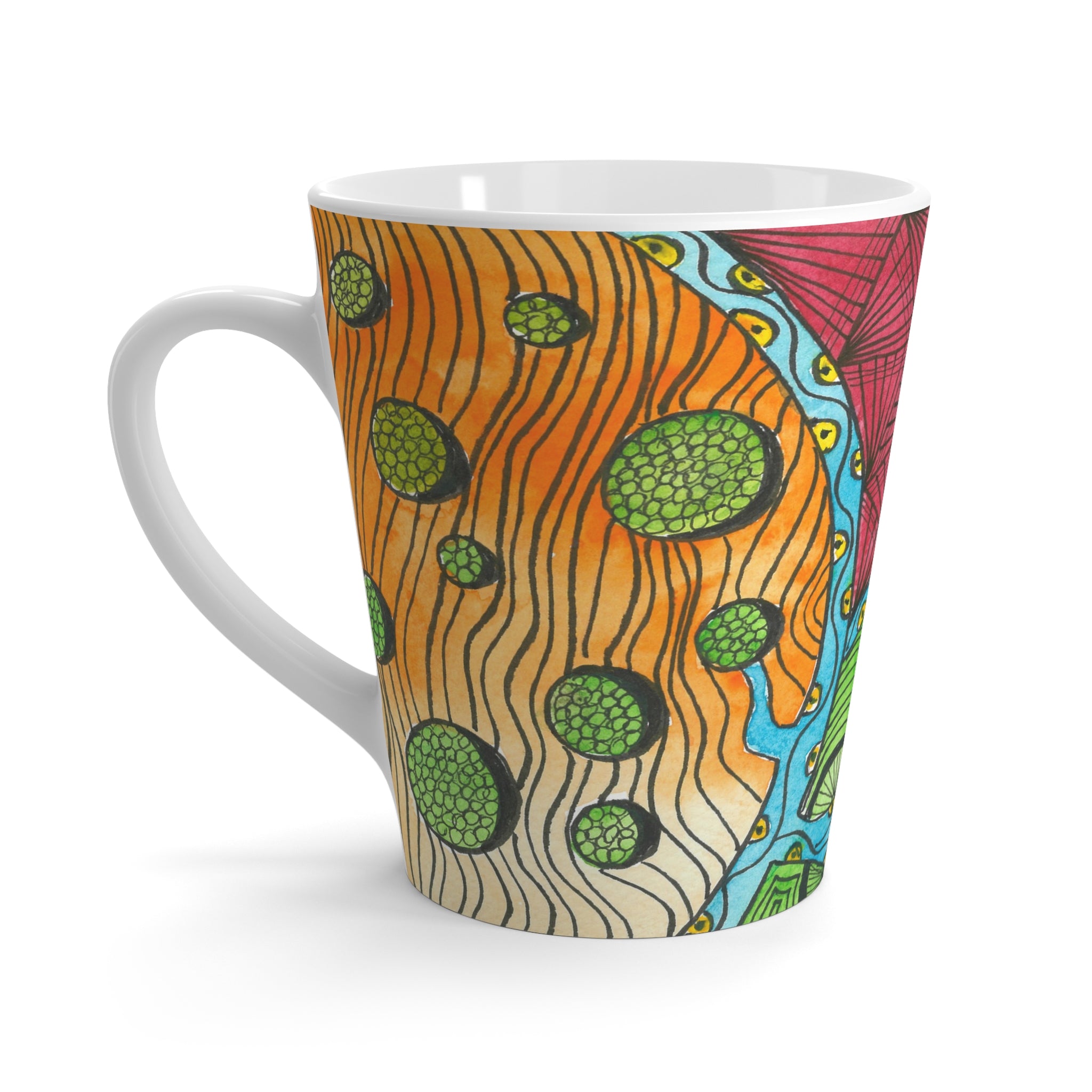 Coffee Mugs and Cups. Colourful Abstract Designs. Perfect for Home, Office or Special Gift #11 Today's The Day