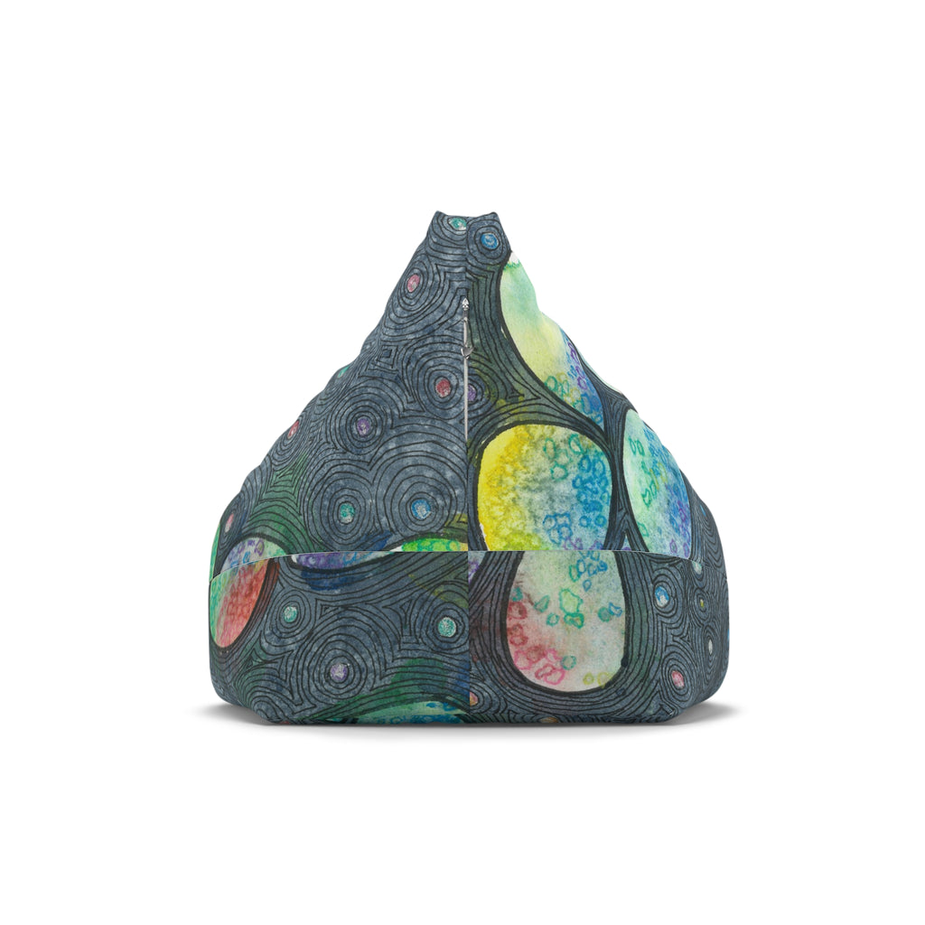 Bean Bag Chair Covers For Indoor & Outdoor - 2 Sizes - Exciting Abstract Design #30 Give Us A Minute