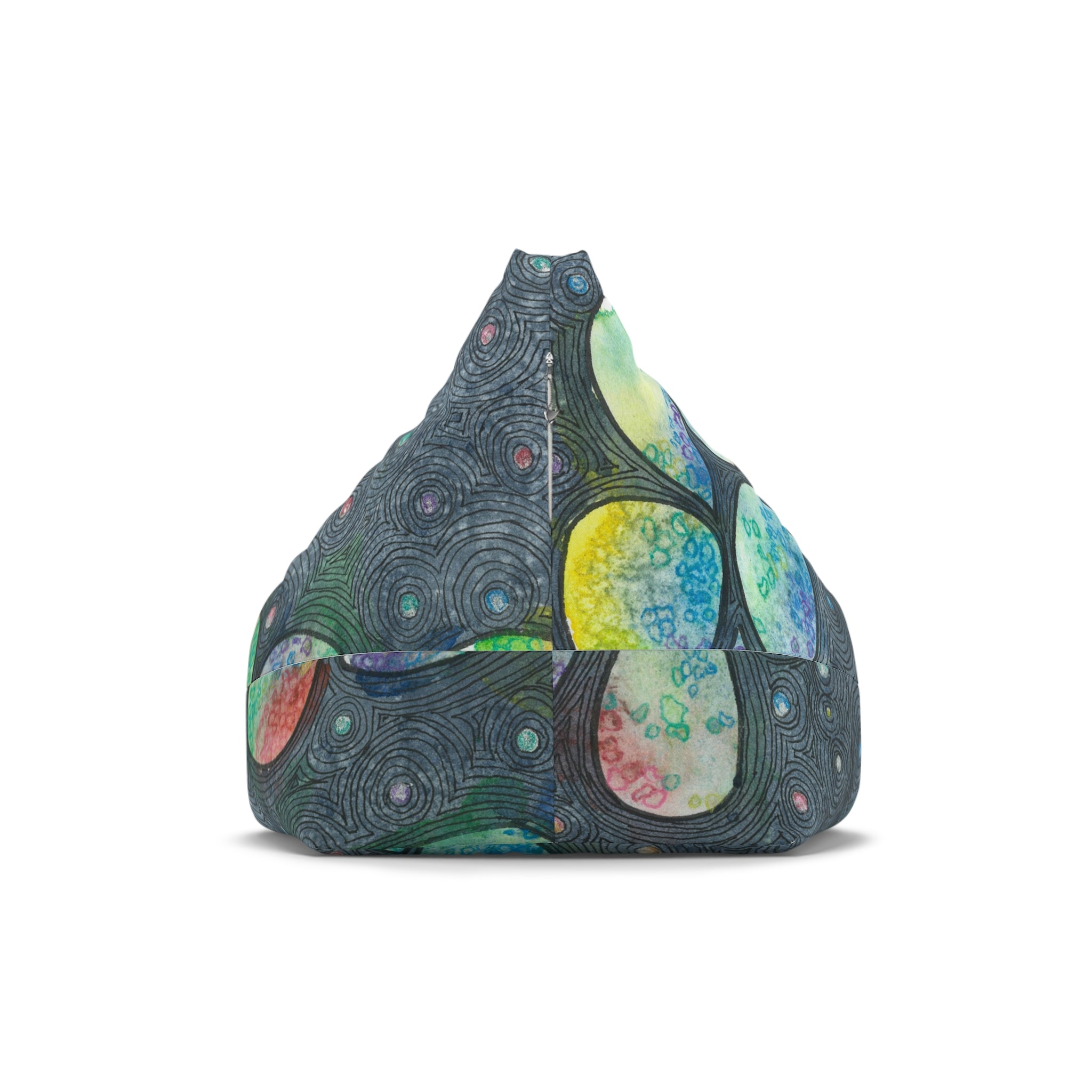 Bean Bag Chair Covers For Indoor & Outdoor - 2 Sizes - Exciting Abstract Design #30 Give Us A Minute