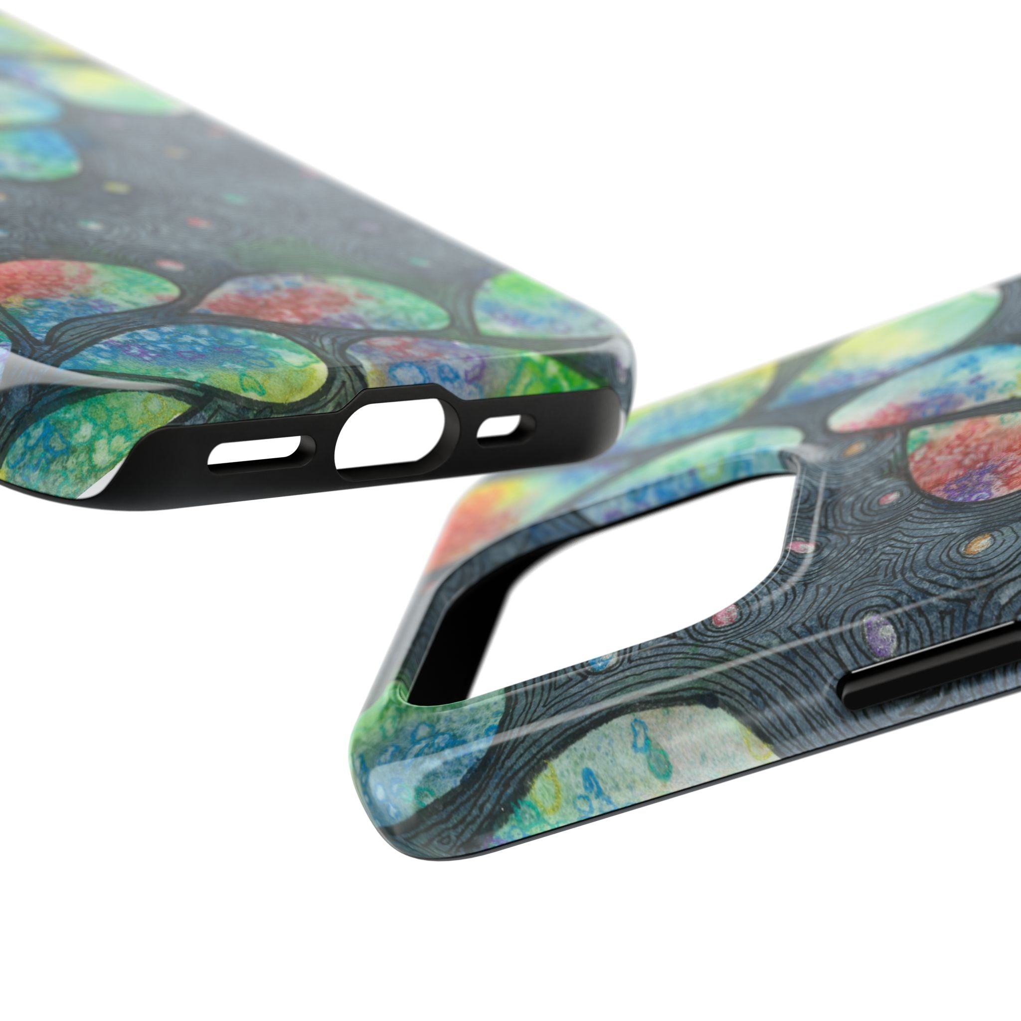 Tough Phone Case - All iPhones and Samsung Galaxys - Exciting Abstract Design #30 Give Us A Minute
