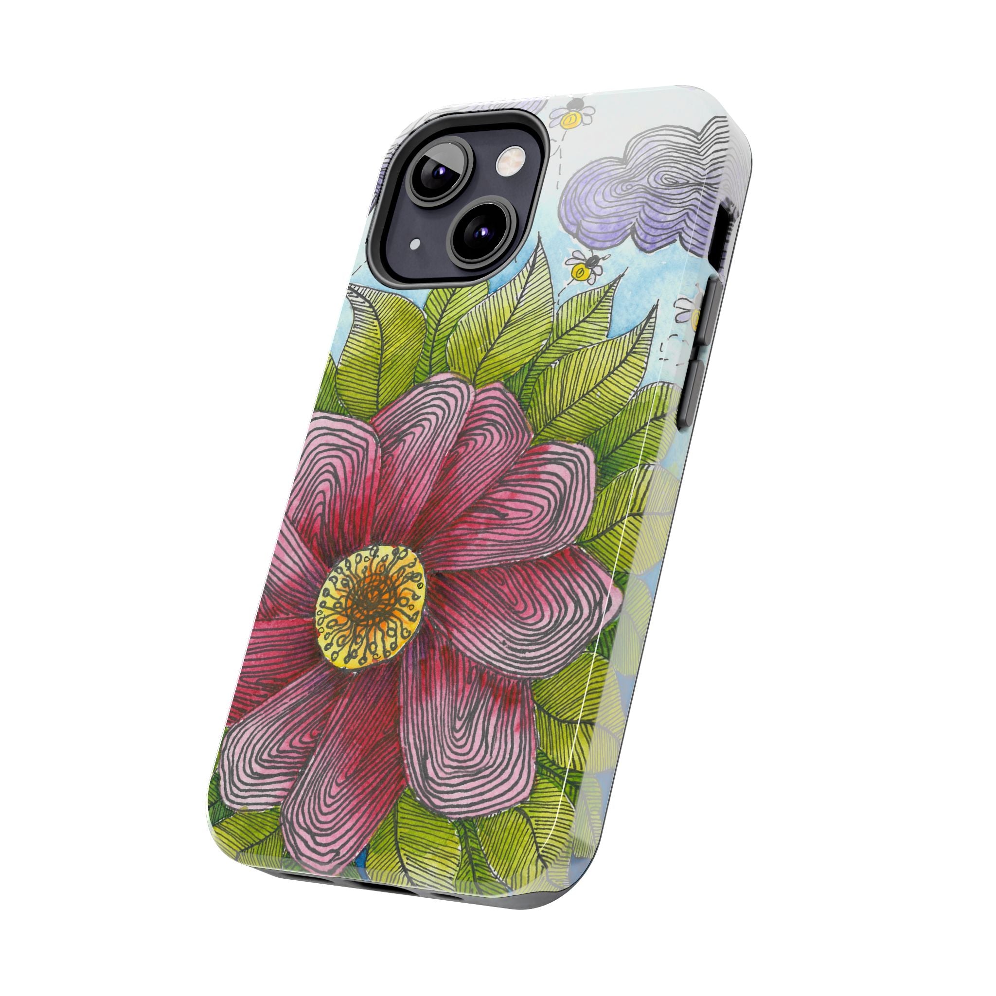 Tough Phone Case - All iPhones and Samsung Galaxys - Exciting Abstract Design  #4 Bloom'n