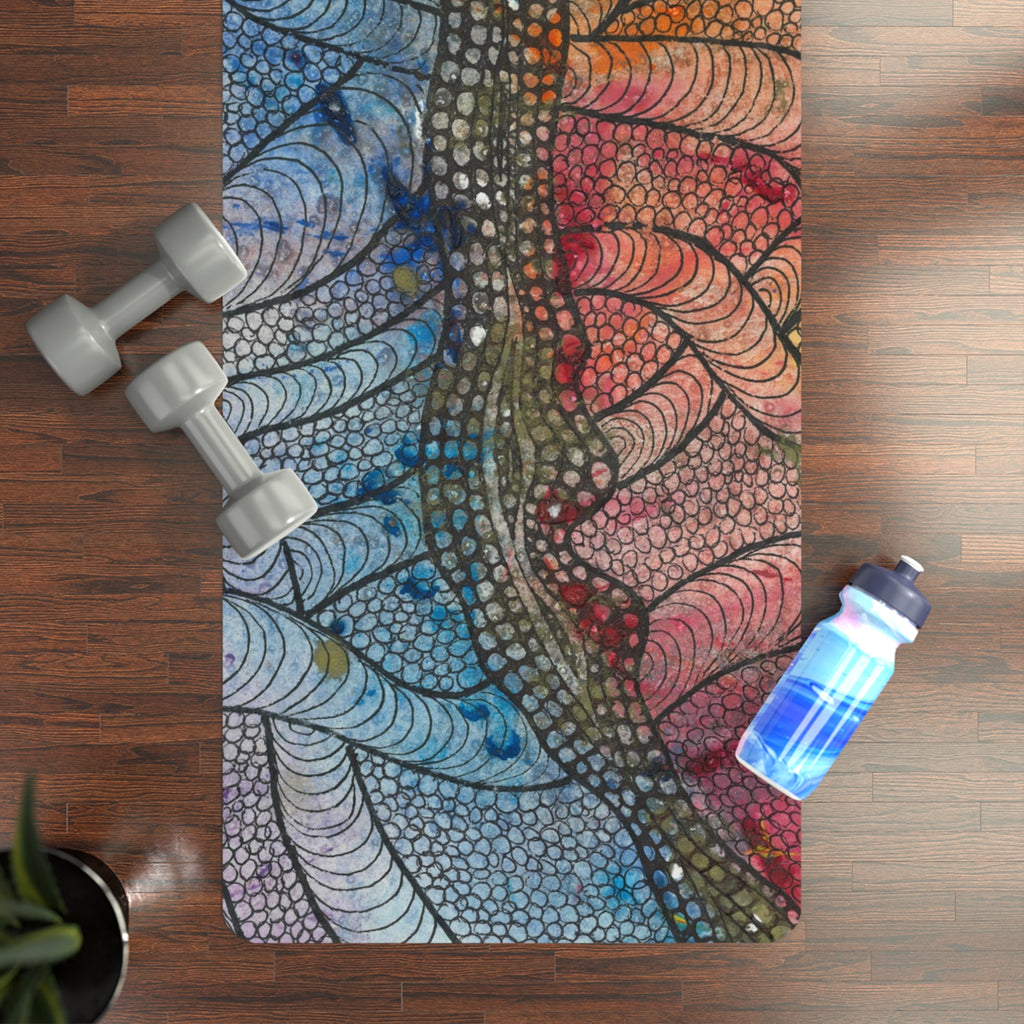 Yoga Mats and Gym Mats. Colourful Abstract Designs. Perfect for Home, Yoga or Gym Class, or a Special Gift #72 After The End