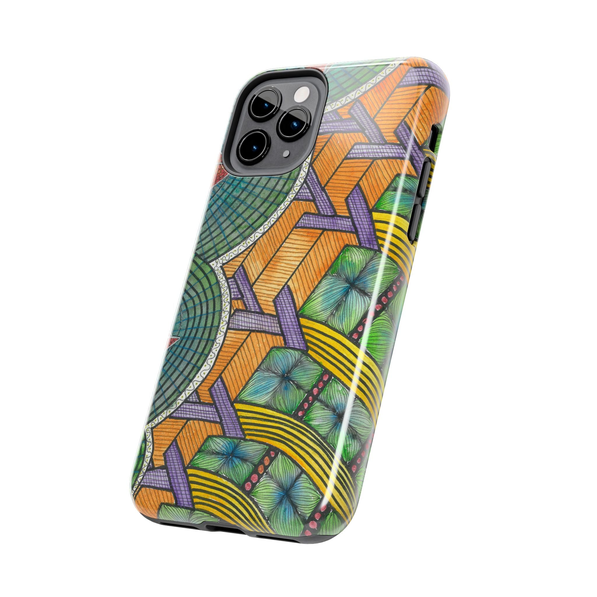 Tough Phone Case - All iPhones and Samsung Galaxys - Exciting Abstract Design #31 T'Eye Land