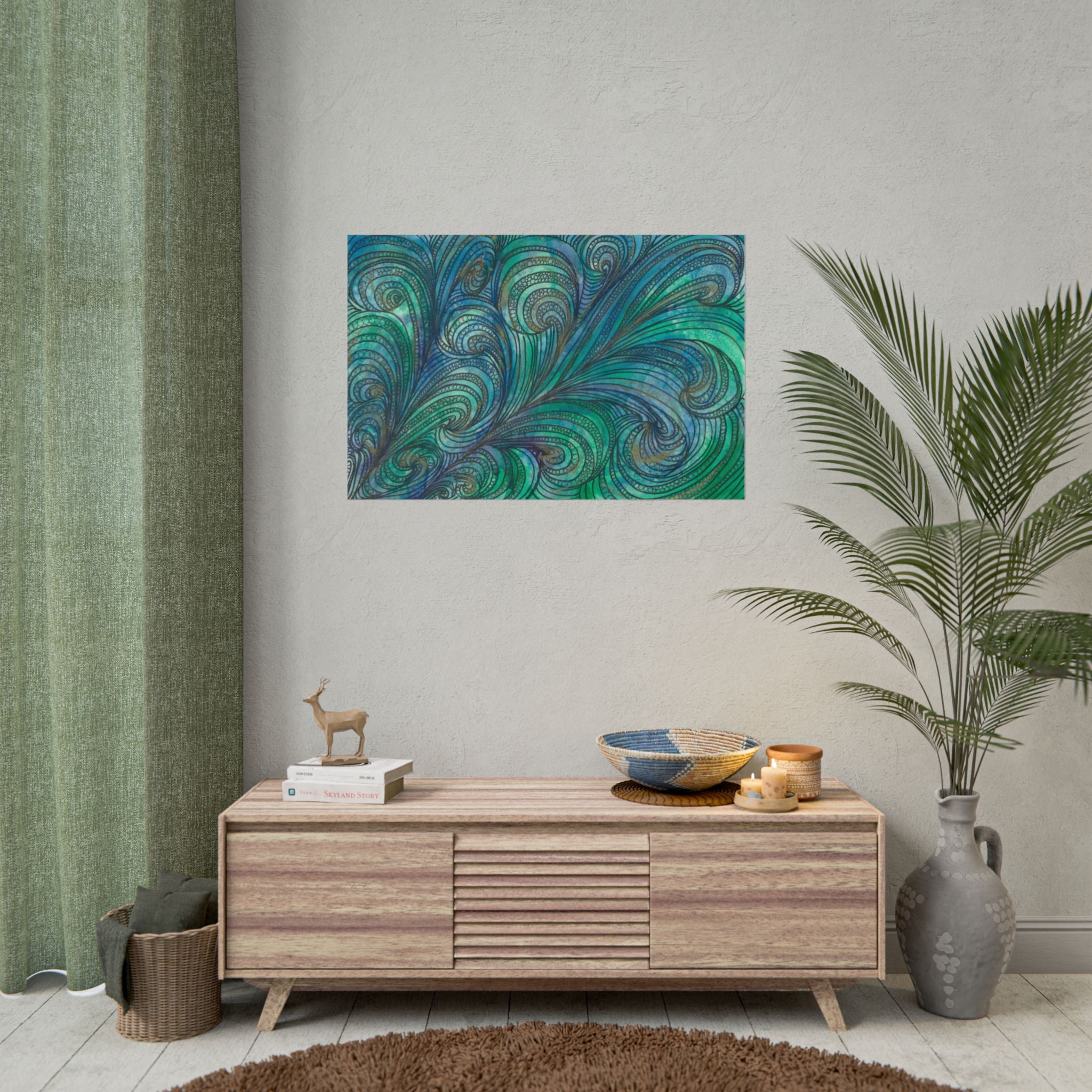 Large Colourful Wall Art, Posters & Prints, For Office, Bedroom or Living Room, or Special Gift #71 Call Of The Sea