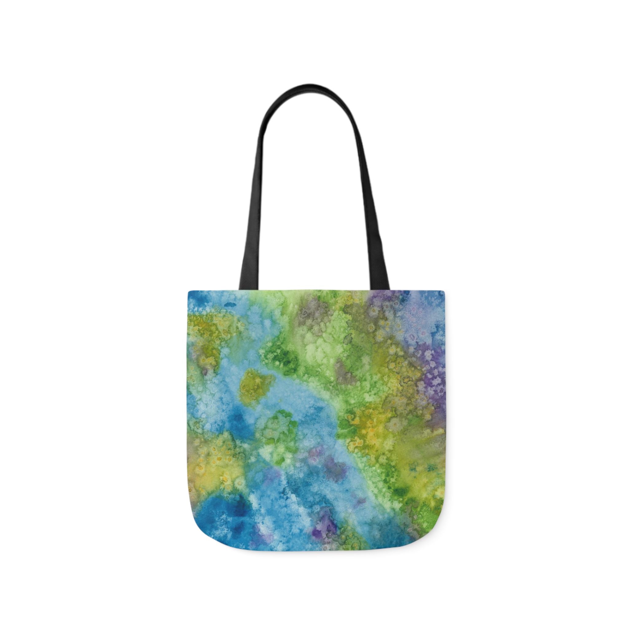 Canvas Tote Bags, Colourful Abstract Designs, 5-Color Straps, 3 Sizes.  For Family and friends or a Special Gift #60 Happy Holidays