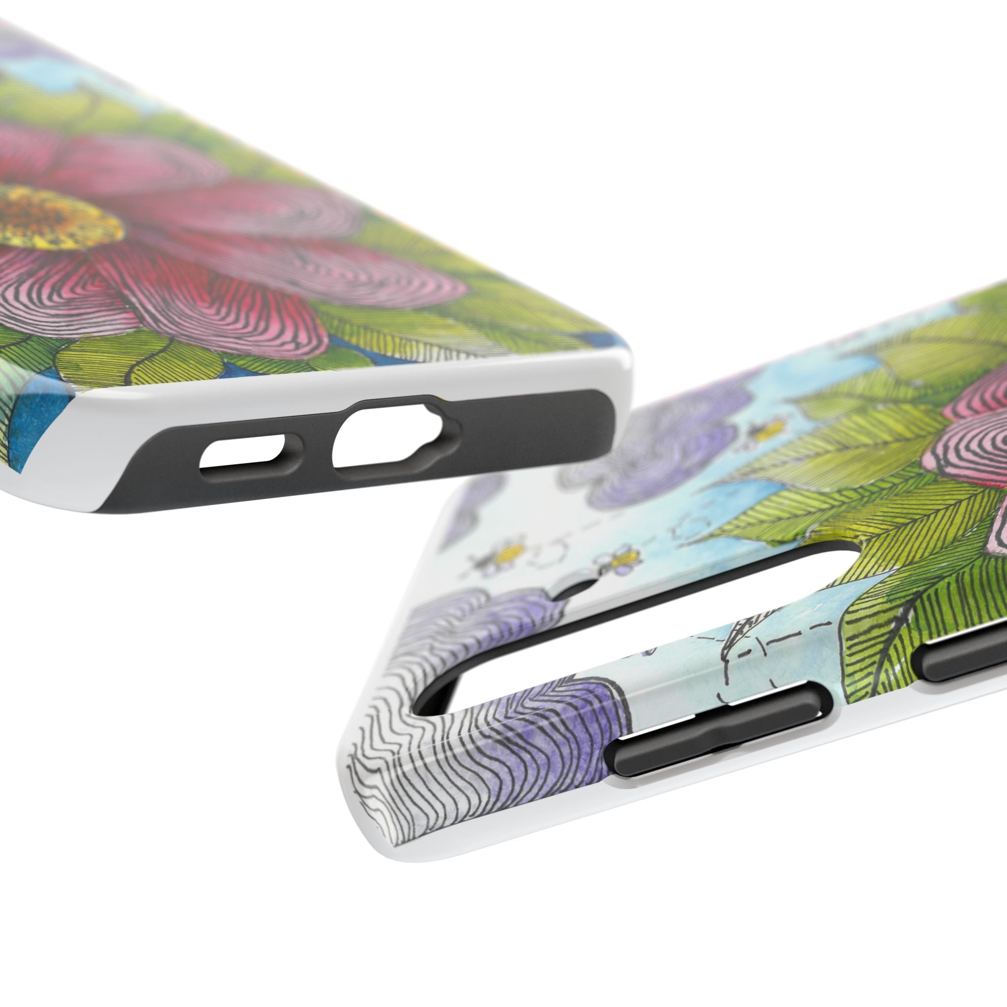 Tough Phone Case - All iPhones and Samsung Galaxys - Exciting Abstract Design  #4 Bloom'n