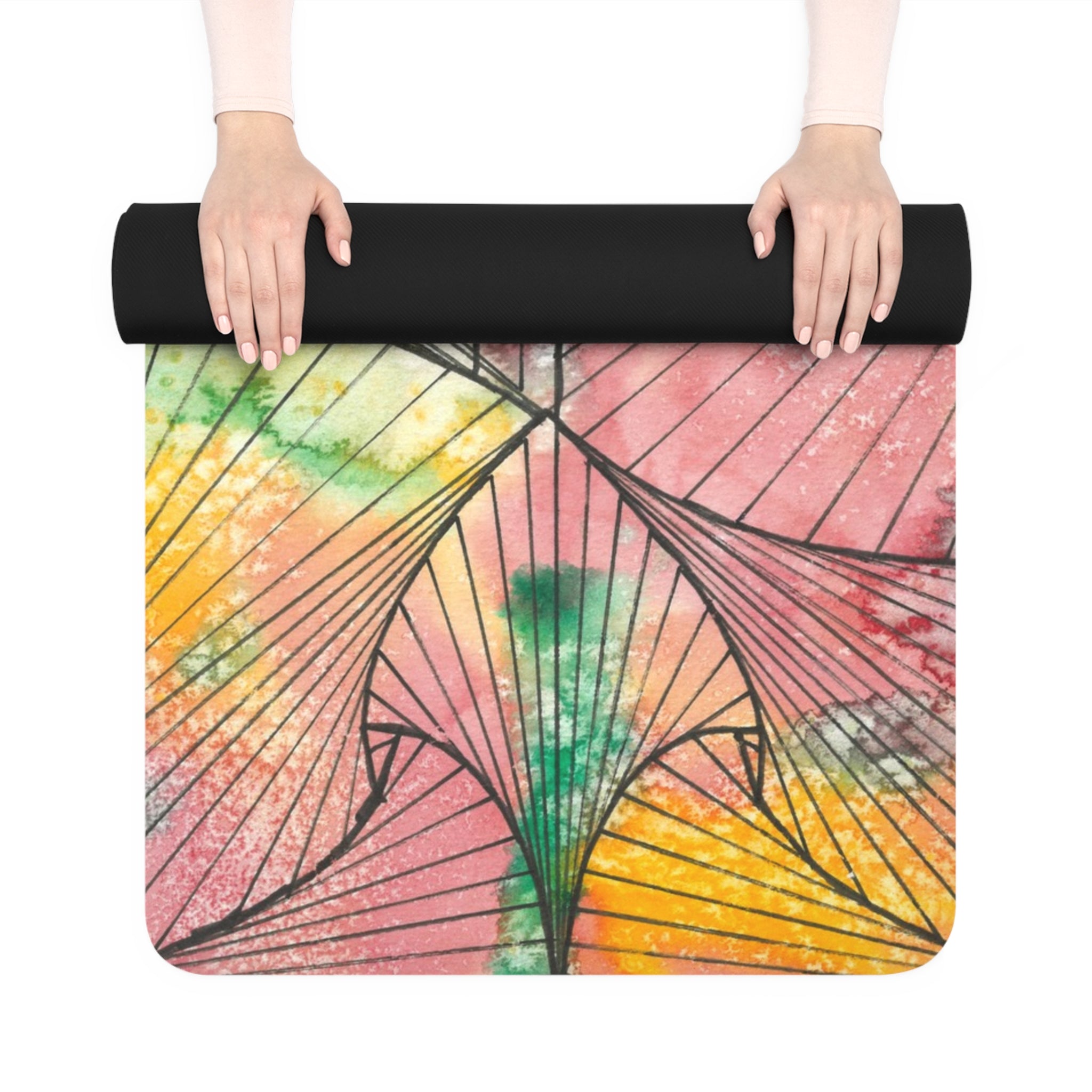 Yoga Mats and Gym Mats. Colourful Abstract Designs. Perfect for Home, Yoga or Gym Class, or a Special Gift #70 Whats It All About Alfie