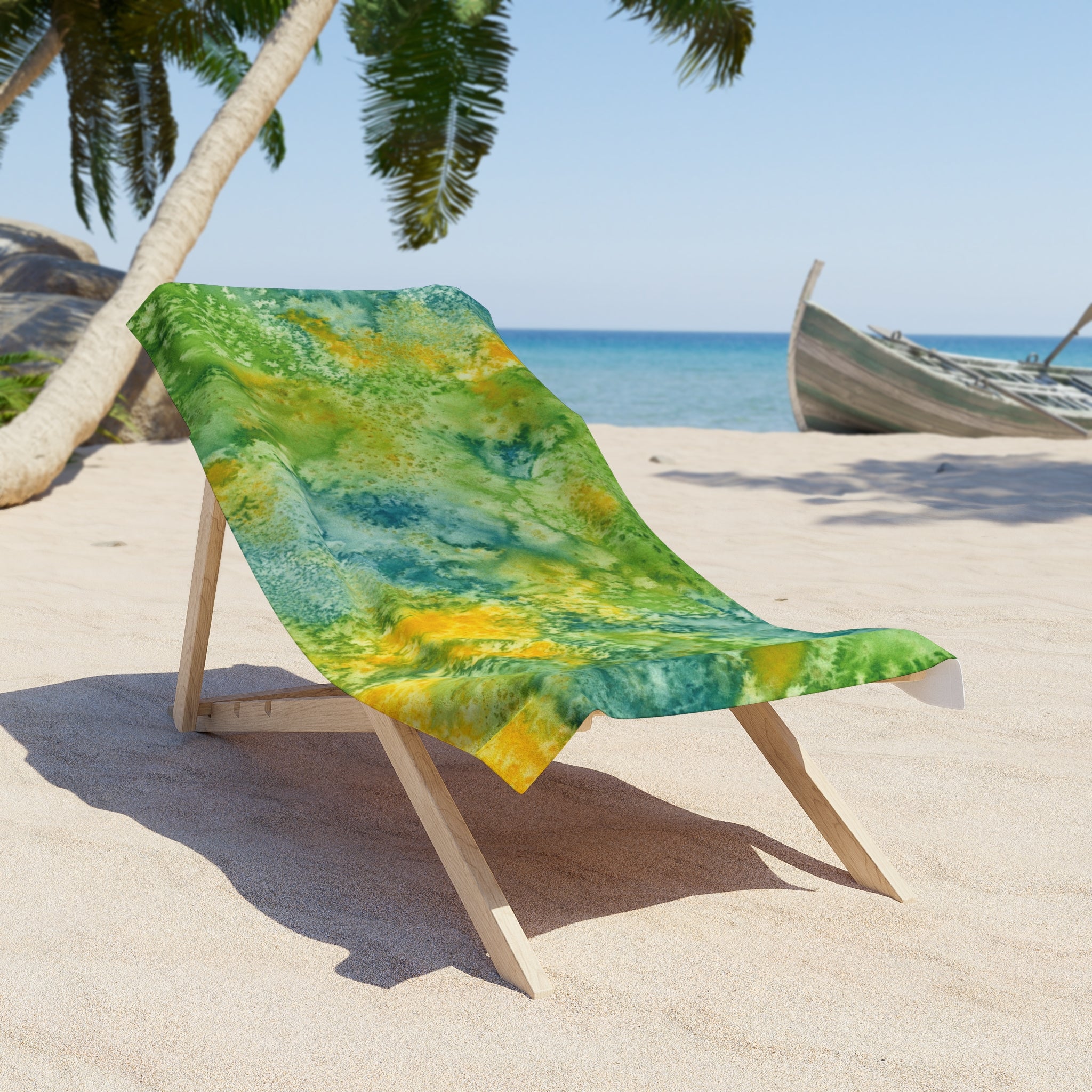 Colourful Abstract Beach Towels, Cotton Loop backing for Durability, 2 Sizes.  For Family and friends or a Special Gift #52 View From Above