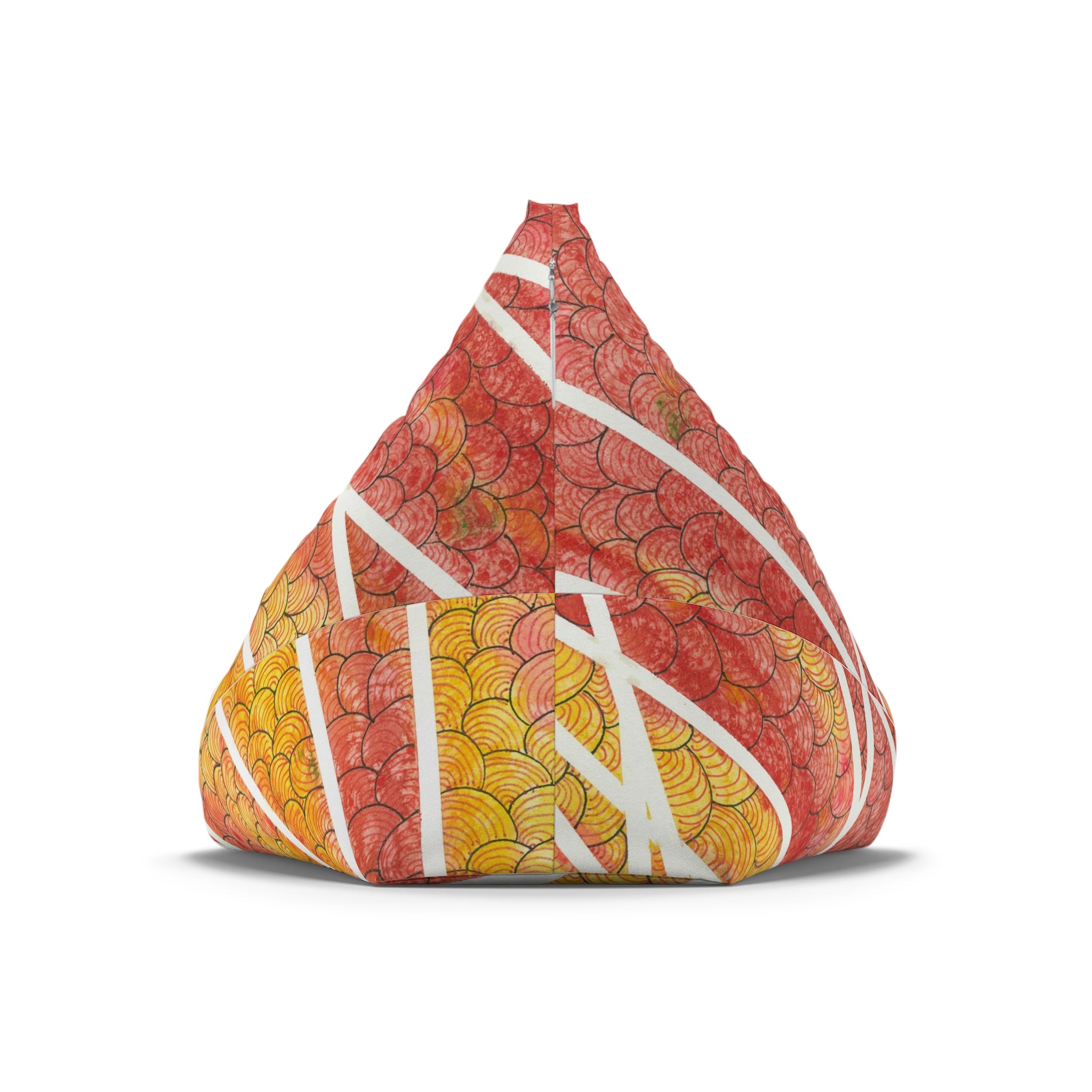 Bean Bag Chair Covers For Indoor & Outdoor - 2 Sizes - Exciting Abstract Design #67 Max Mimosa