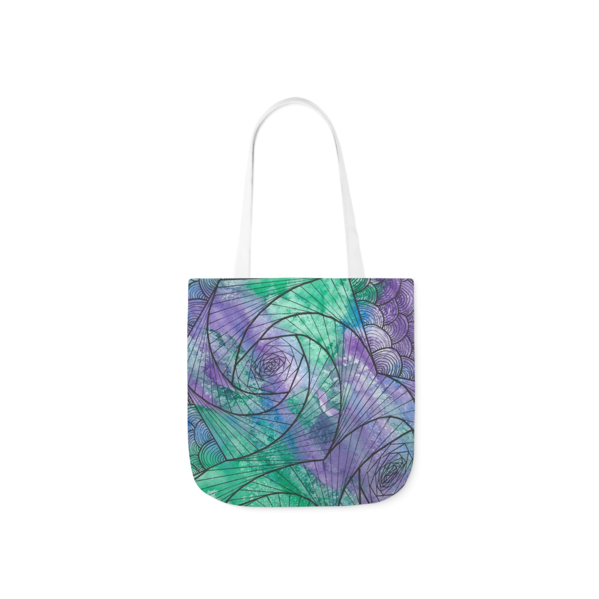 Canvas Tote Bags, Colourful Abstract Designs, 5-Color Straps, 3 Sizes.  For Family and friends or a Special Gift #50 If Not Now When