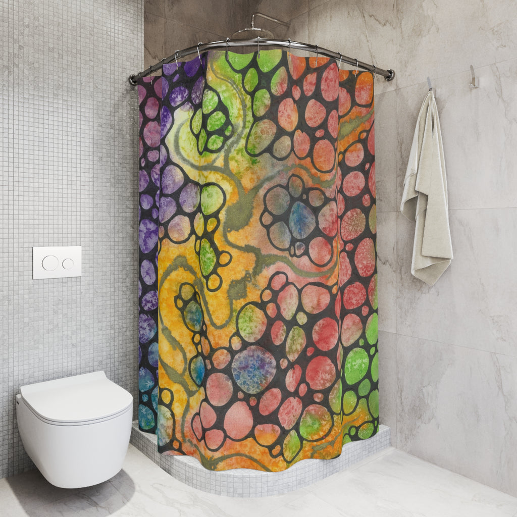 Beautiful Shower Curtains to Refresh Your Bathroom. Colourful Abstract Designs. Perfect For Your Bathroom or Special House-Warming Gift #77 River Of Dreams
