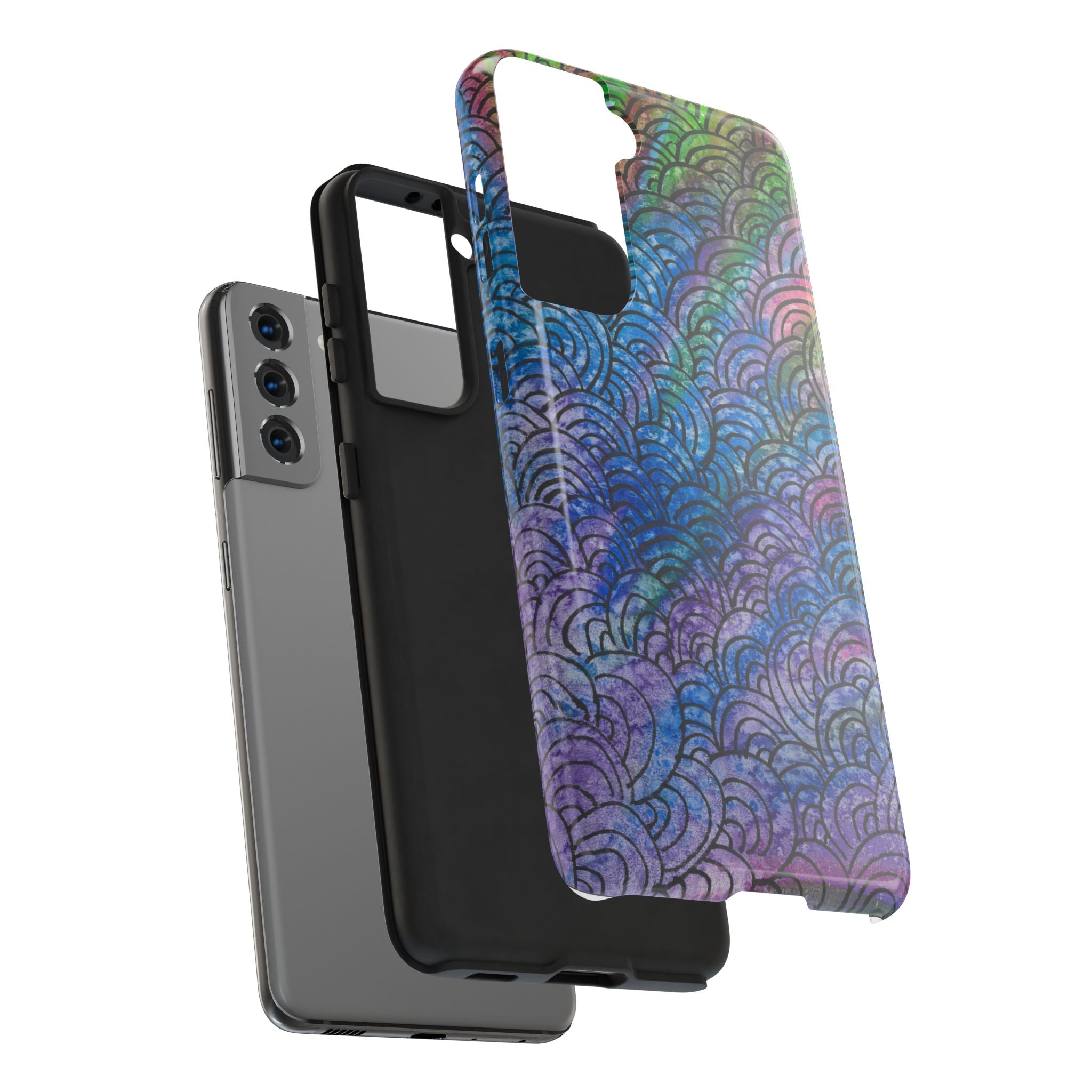 Tough Phone Case - All iPhones and Samsung Galaxys - Exciting Abstract Design #84 Ah! The Past